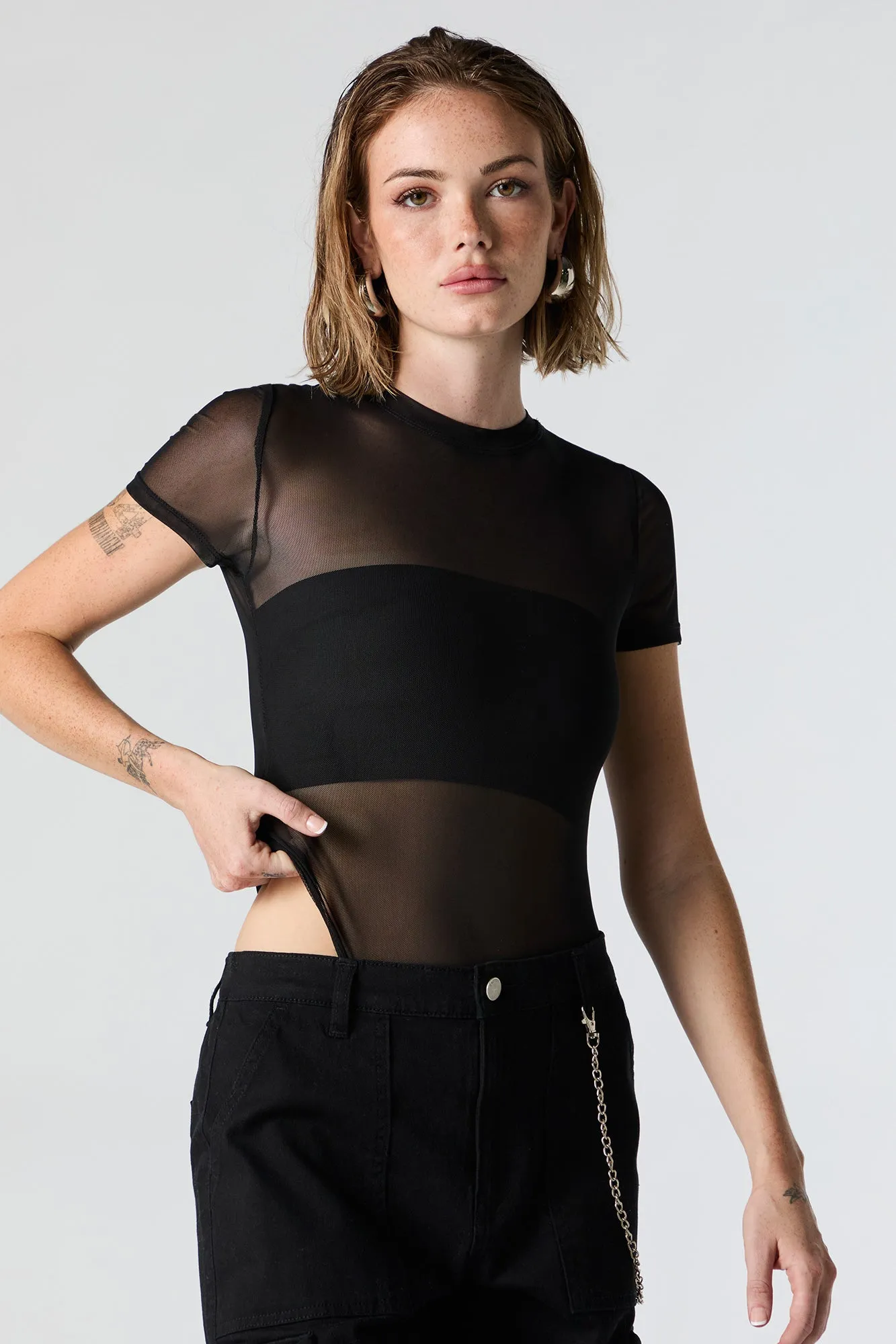 Maillot en filet à manches courtes sold by Urban Planet product image thumbnail 2