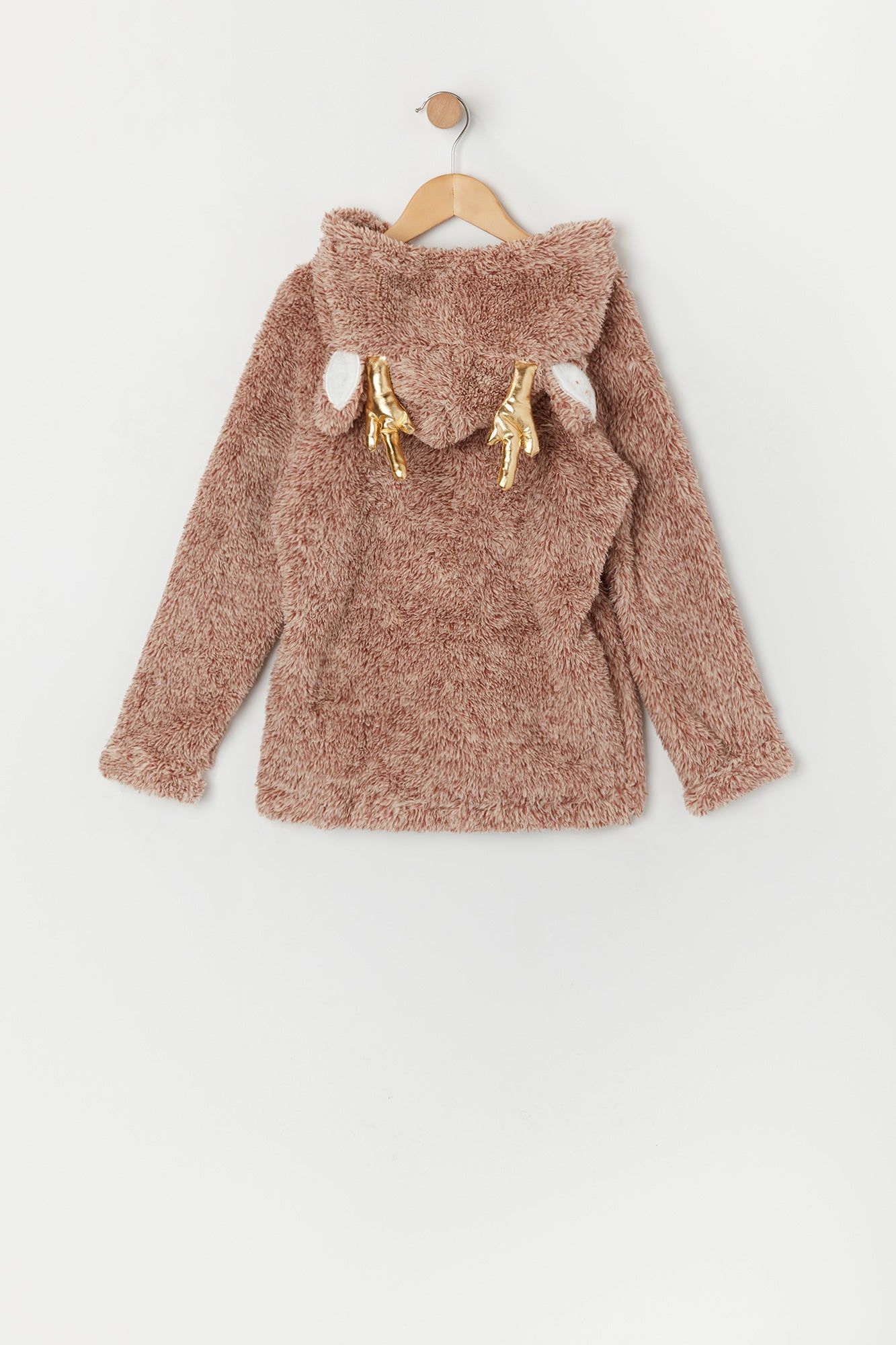 Girls Sherpa Reindeer Character Hoodie sold by Urban Planet product image thumbnail 2