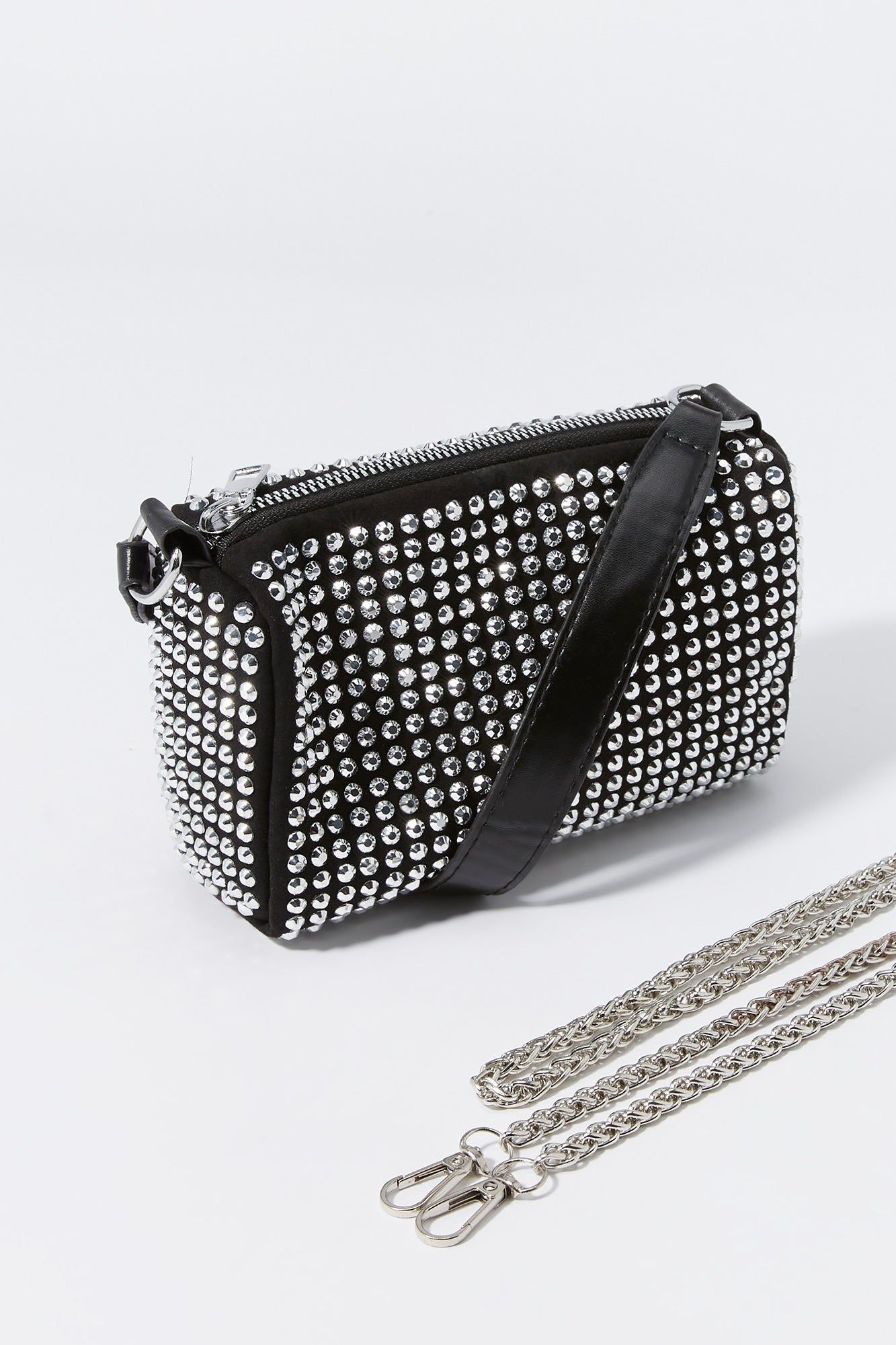 Rhinestone Studded Crossbody Purse sold by Urban Planet product image thumbnail 5