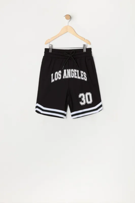 Boys Los Angeles Mesh Basketball Short sold by Urban Planet