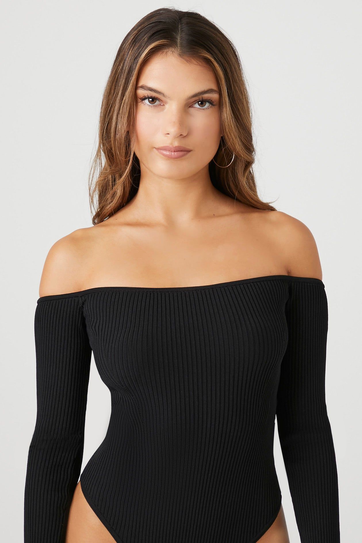 Knit Off Shoulder Bodysuit sold by Urban Planet product image thumbnail 11