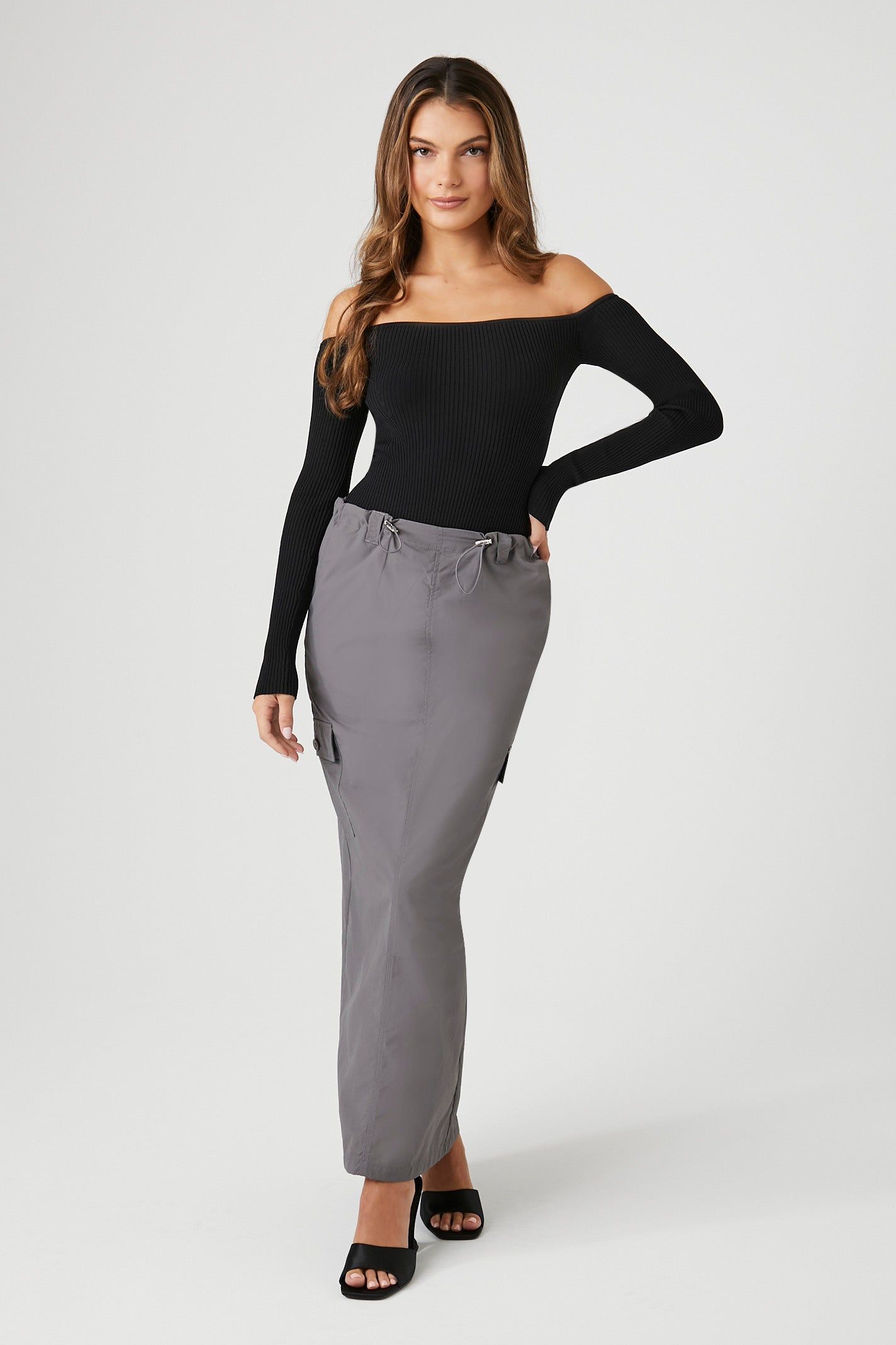 Knit Off Shoulder Bodysuit sold by Urban Planet product image thumbnail 10