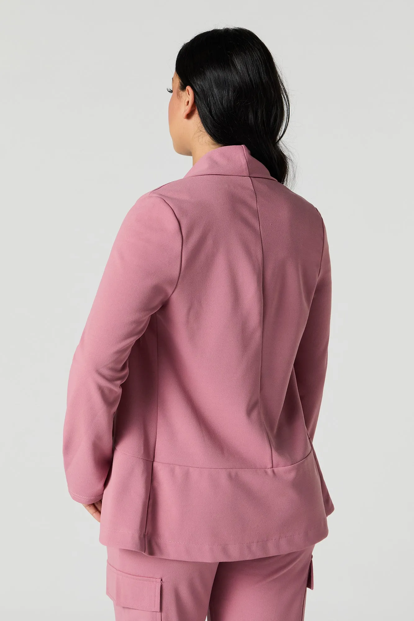 Blazer enveloppant en crêpe sold by Urban Planet product image thumbnail 5