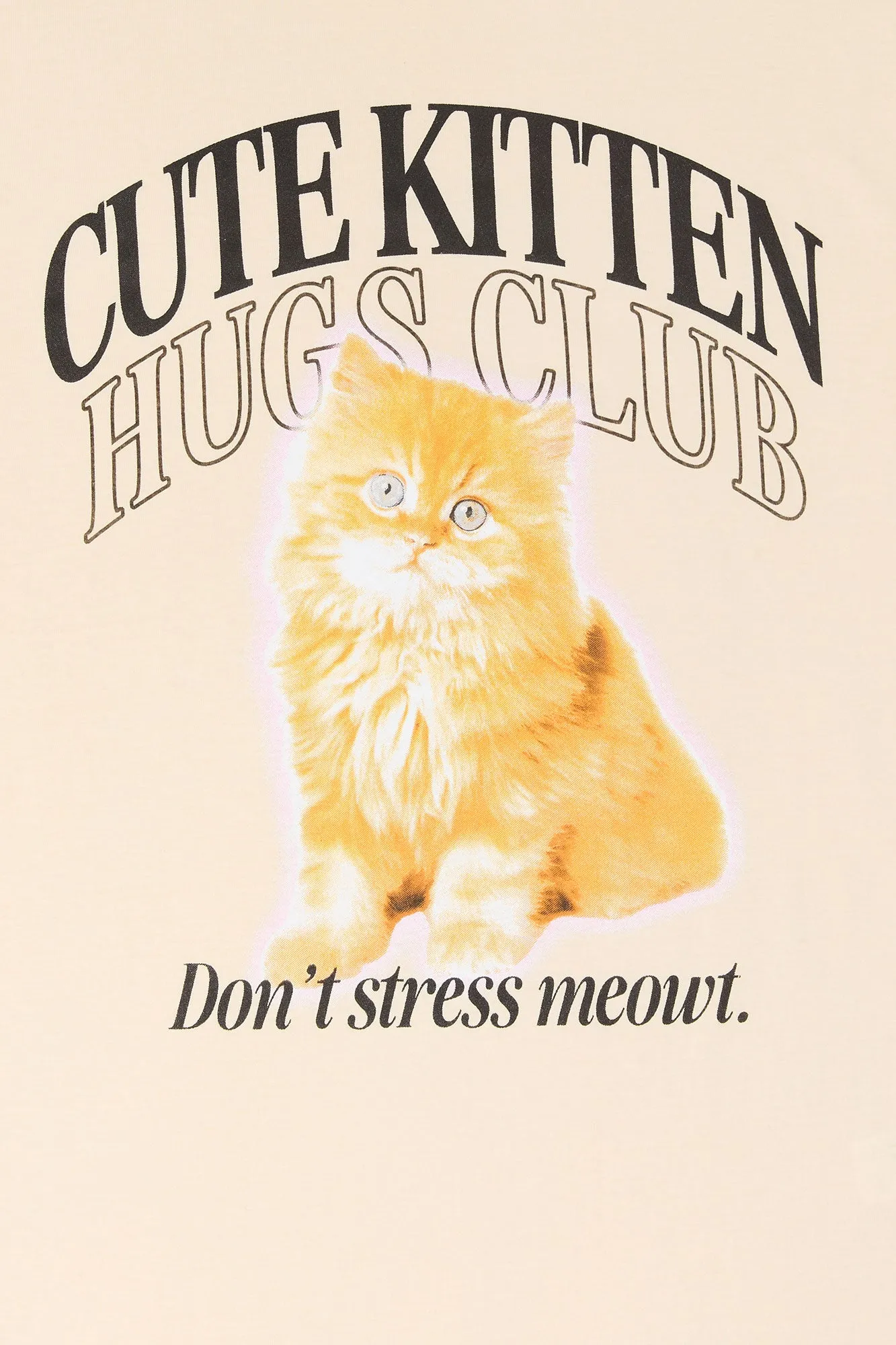 Cute Kitten Club Graphic Boyfriend T-Shirt sold by Urban Planet product image thumbnail 2
