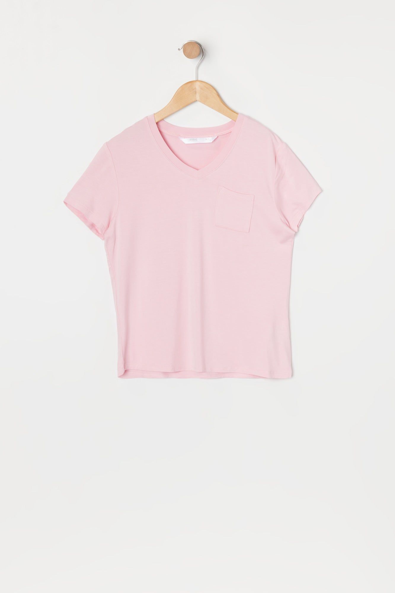 Girls Single Pocket Relaxed T-Shirt sold by Urban Planet