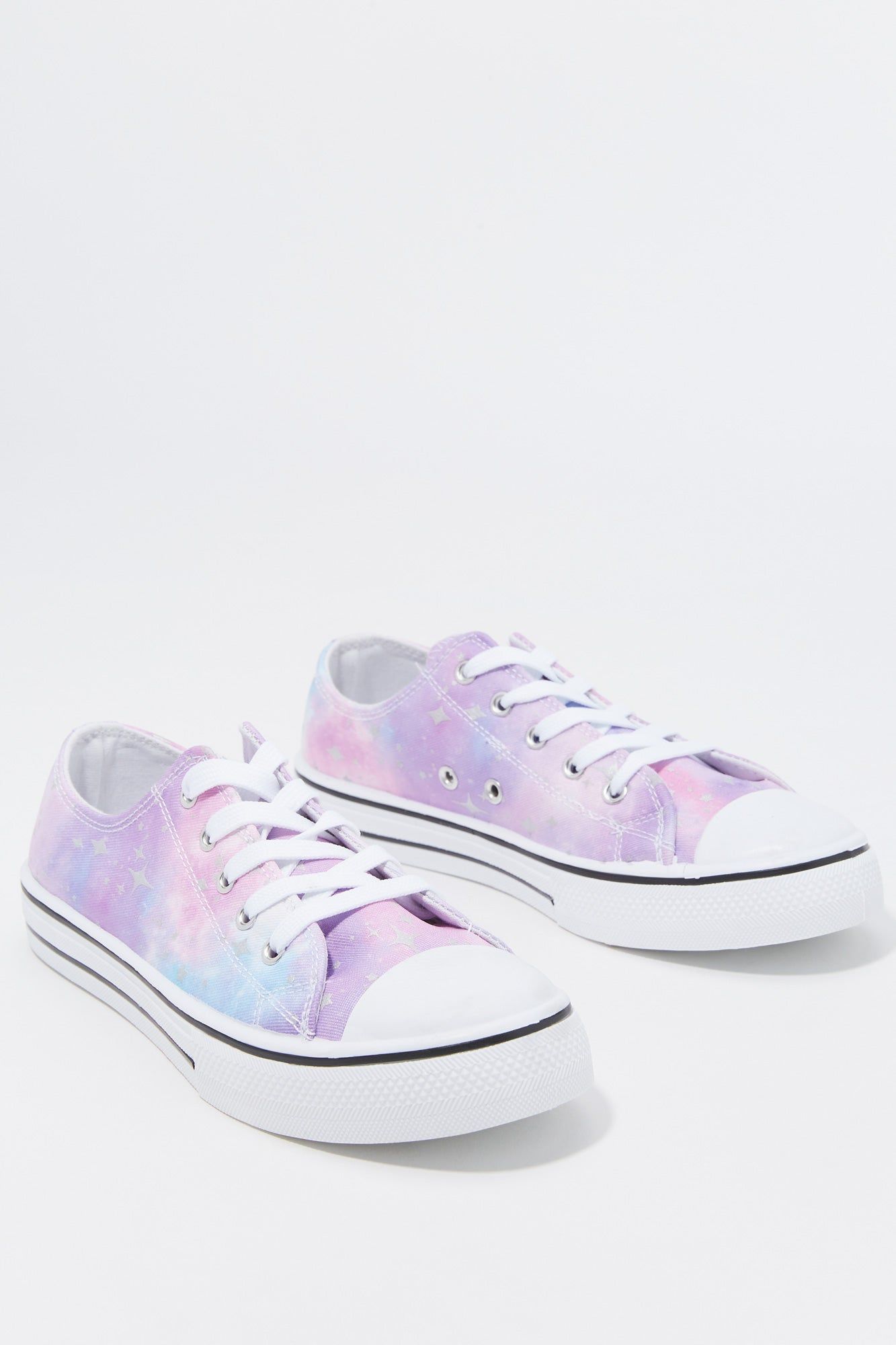 Girls Canvas Low Lace Up Sneaker sold by Urban Planet product image thumbnail 4