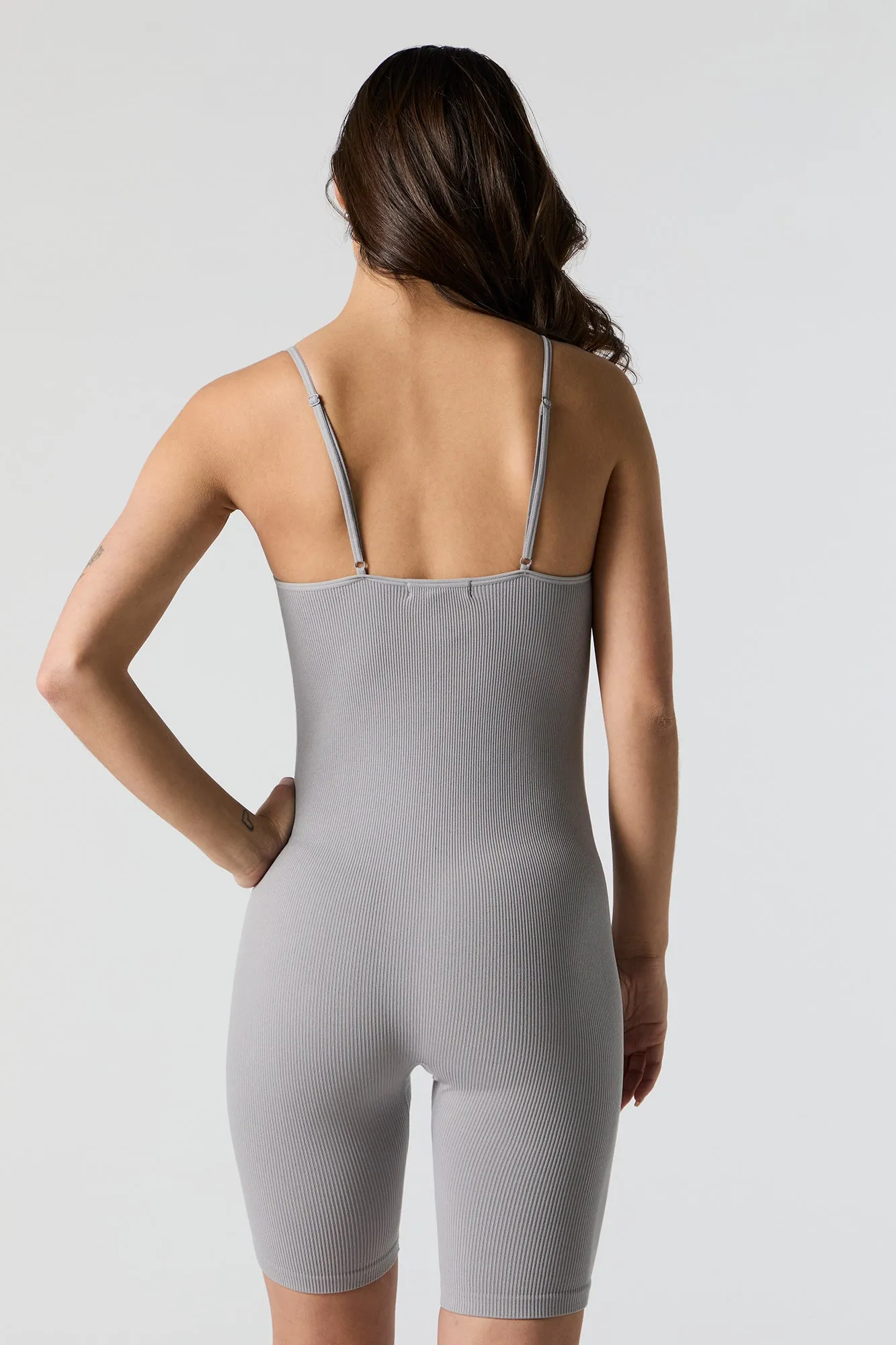 Combi-short camisole côtelé sans couture sold by Urban Planet product image thumbnail 3