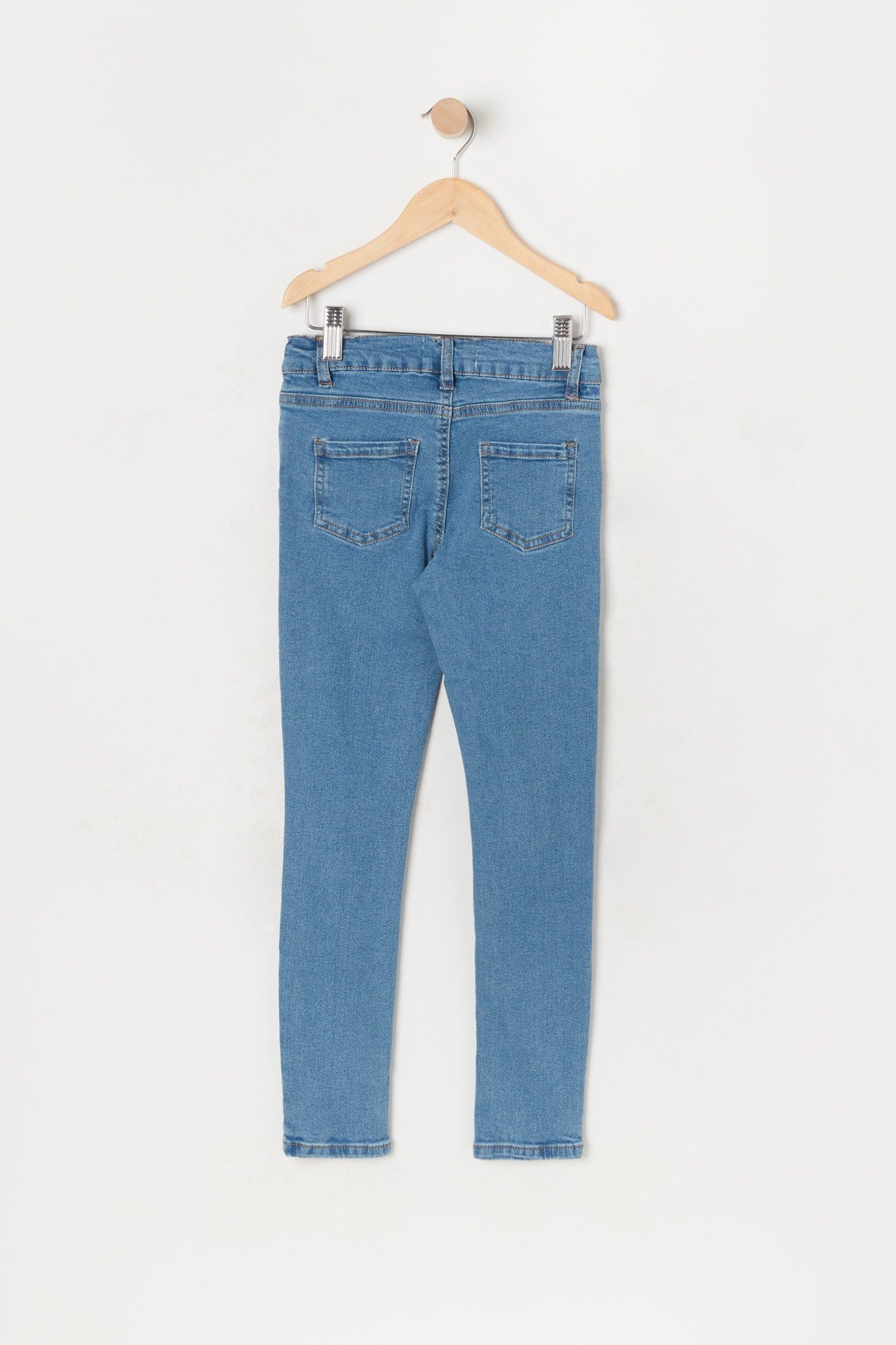 Girls Miami Distressed Medium Wash Skinny Jean sold by Urban Planet product image thumbnail 2