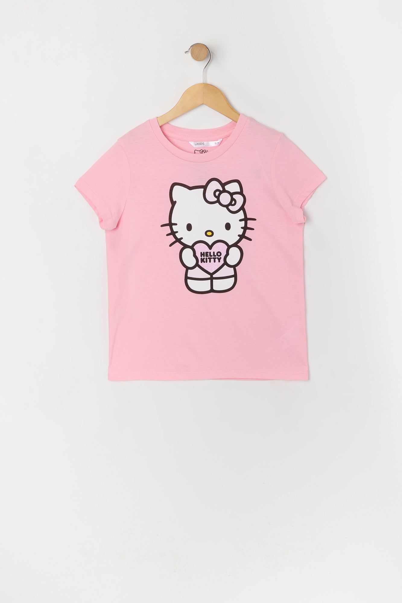Girls Hello Kitty Heart Graphic T-Shirt sold by Urban Planet