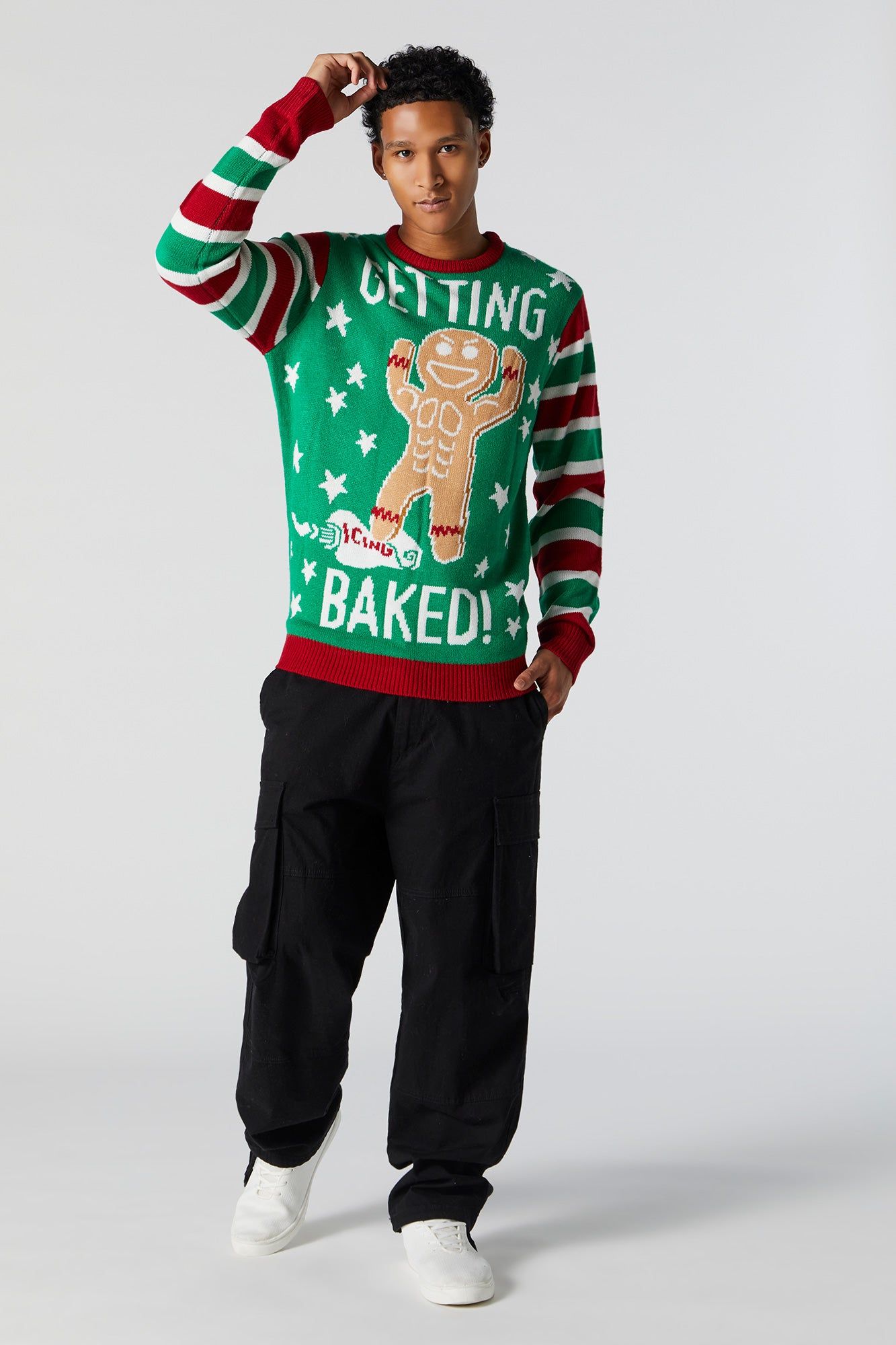 Getting Baked Xmas Sweater sold by Urban Planet product image thumbnail 3