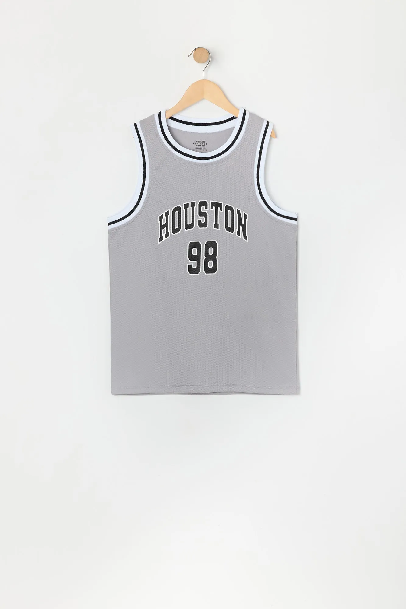 Jersey de basketball en filet à imprimé Houston pour garçon sold by Urban Planet