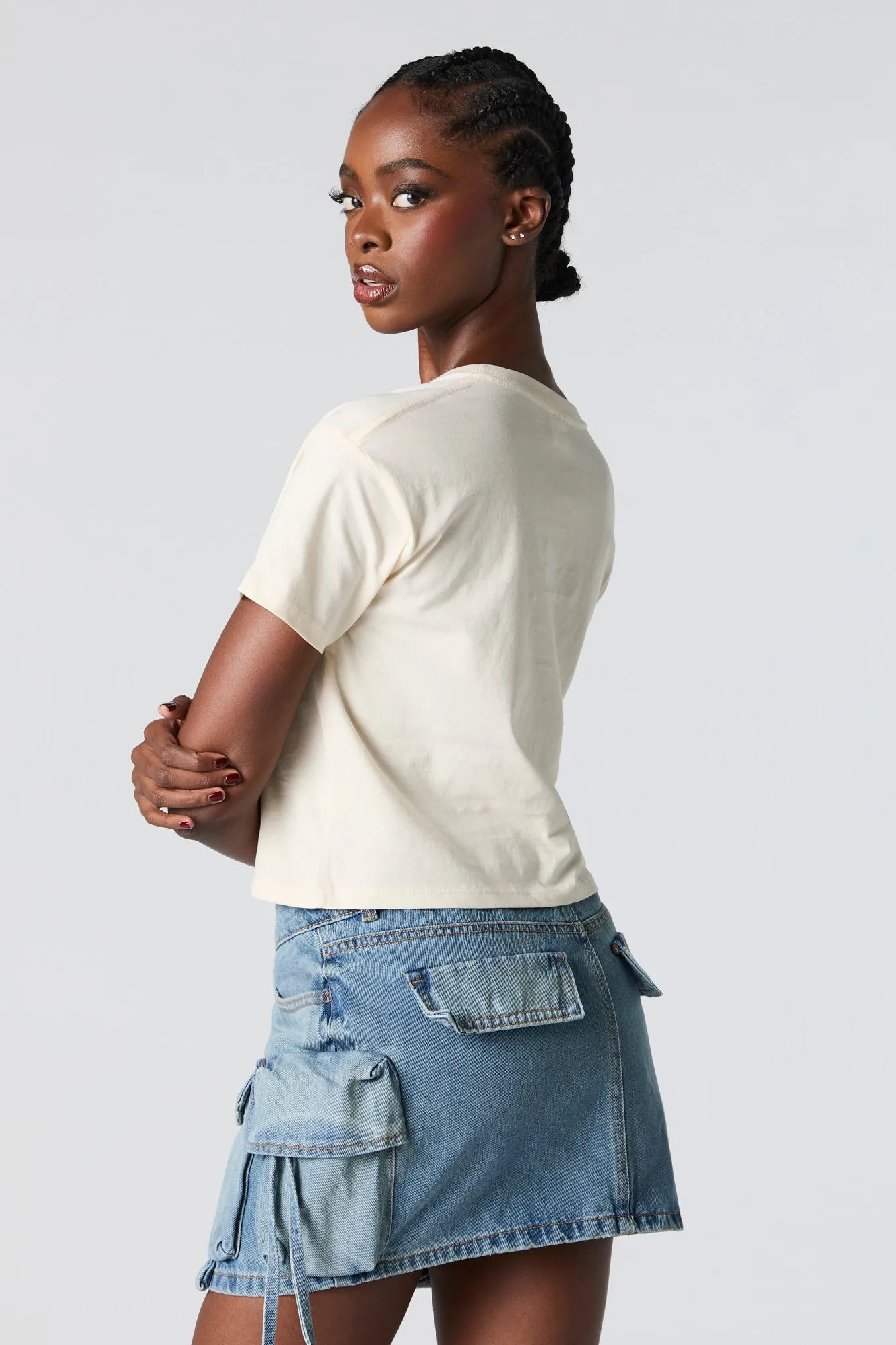 Tequila Graphic Cropped T-Shirt sold by Urban Planet product image thumbnail 2