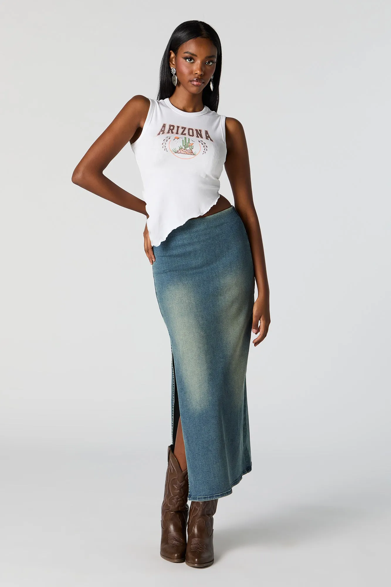 Débardeur asymétrique à imprimé Arizona sold by Urban Planet product image thumbnail 3