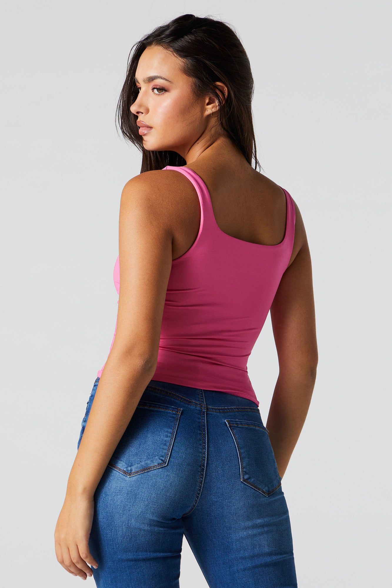 Contour Square Neck Tank sold by Urban Planet product image thumbnail 2
