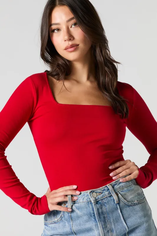 Maillot à manches longues avec encolure carrée sold by Urban Planet