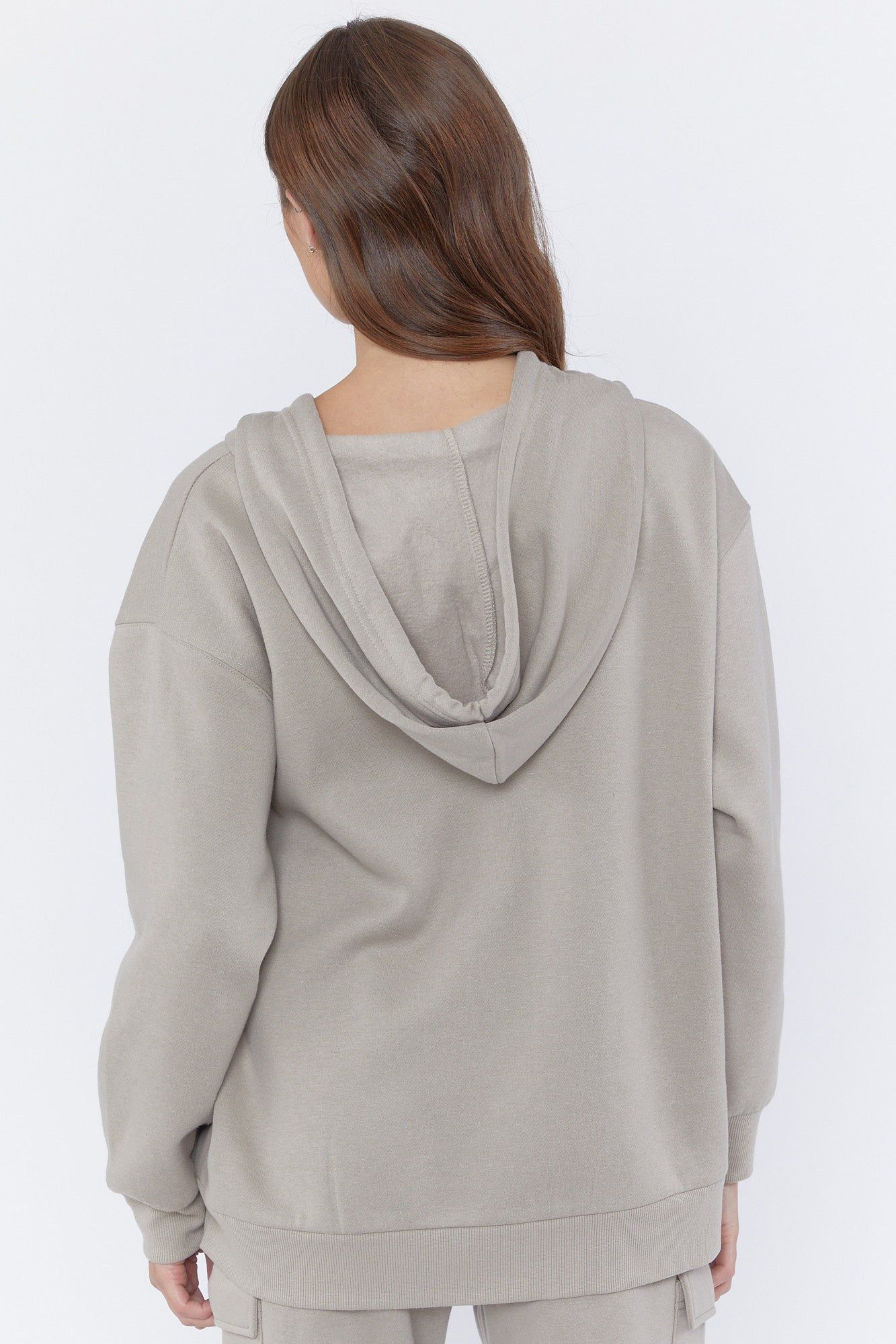 Haut surdimensionné à capuchon et fermeture à glissière sold by Urban Planet product image thumbnail 3