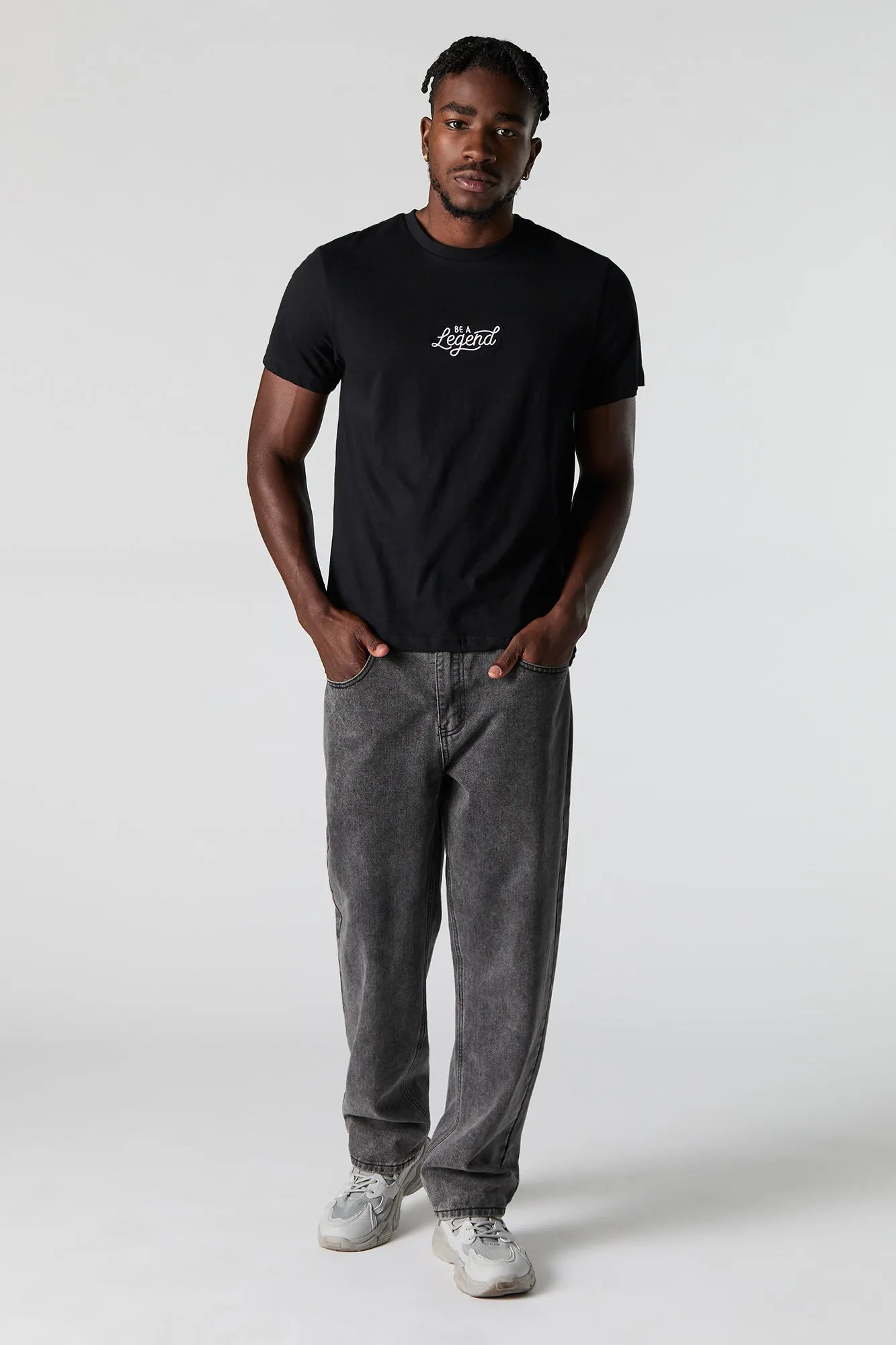 T-shirt avec motif brodé Be a Legend sold by Urban Planet product image thumbnail 2