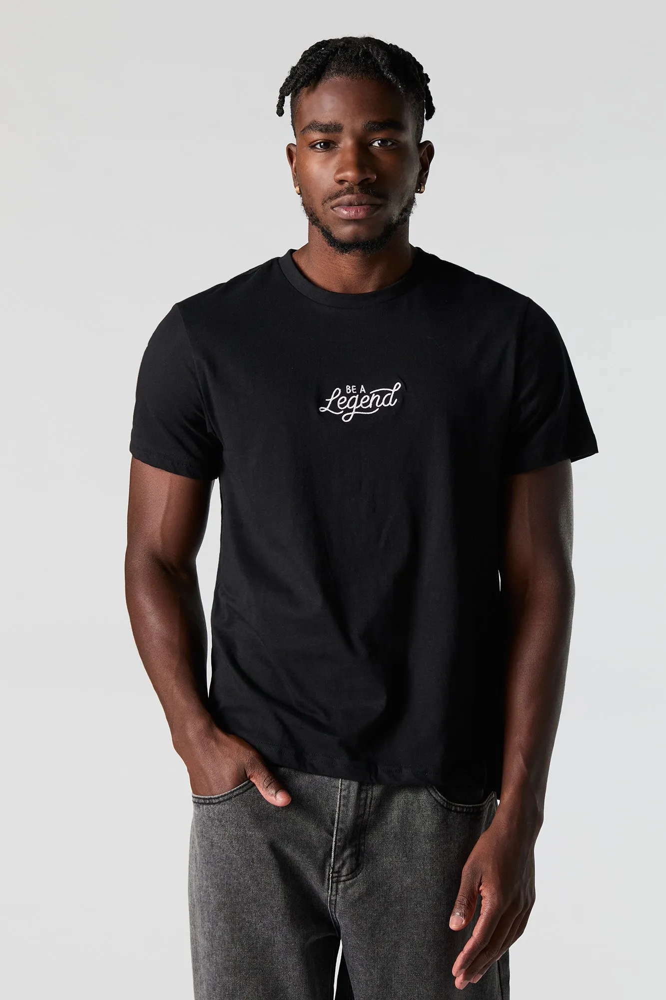 T-shirt avec motif brodé Be a Legend sold by Urban Planet
