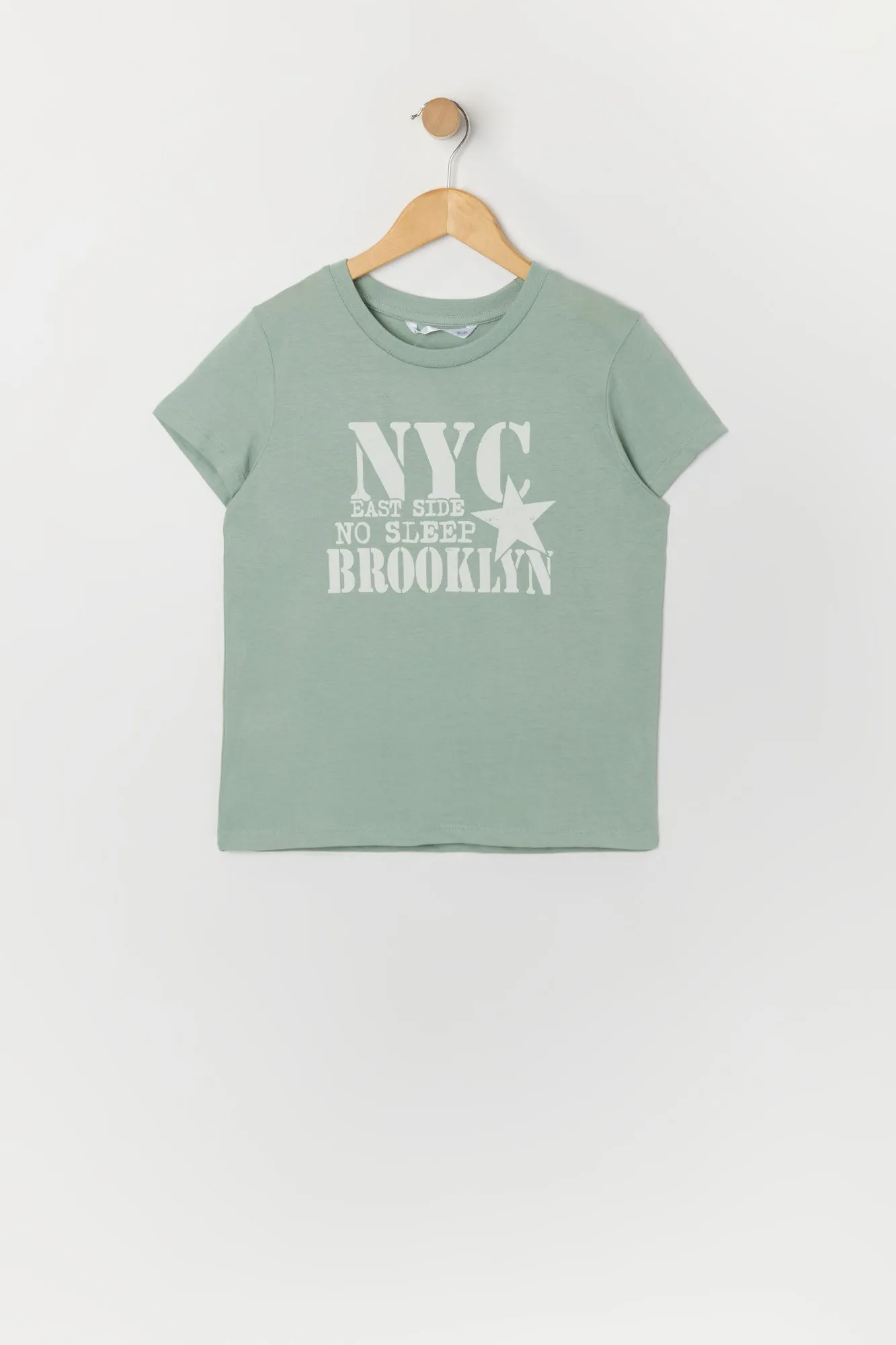 T-shirt à imprimé Brooklyn NY pour fille sold by Urban Planet