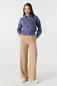 Knit Zip Quarter Zip Sweater sold by Urban Planet