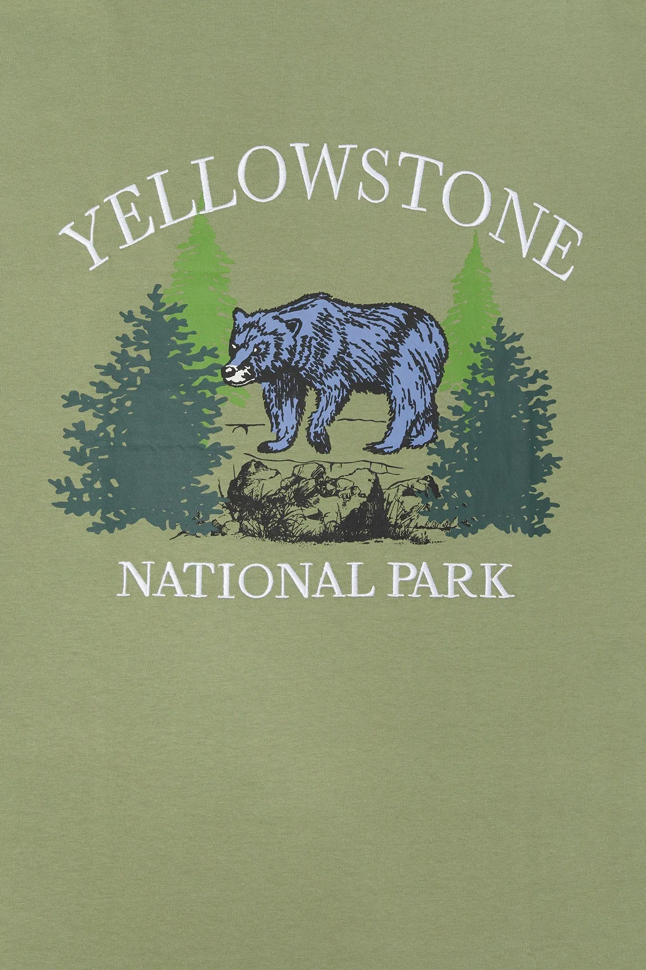 Yellowstone Embroidered T-Shirt sold by Urban Planet product image thumbnail 4