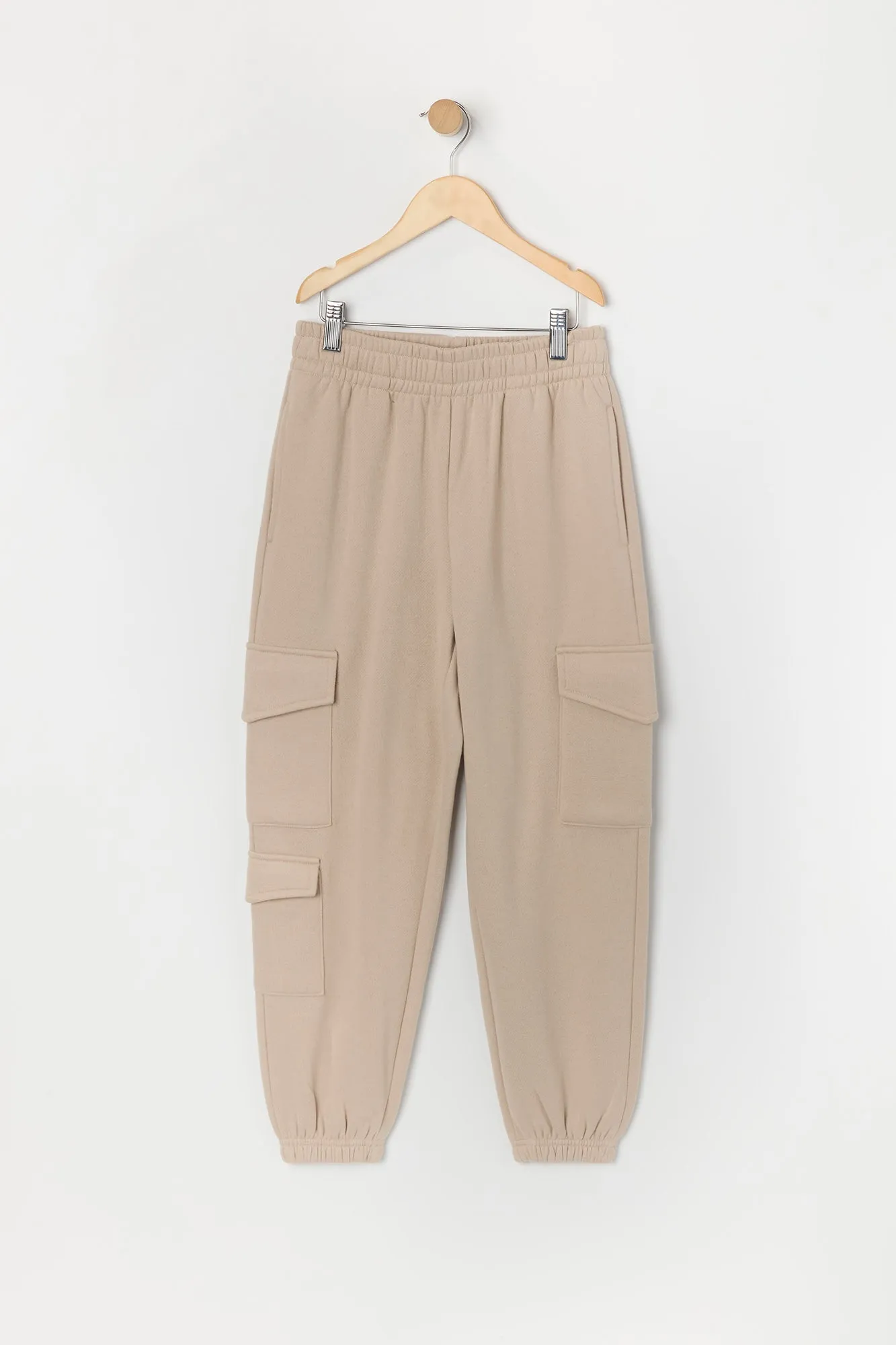 Girls Fleece Multi Pocket Cargo Jogger sold by Urban Planet product image thumbnail 3