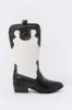 Black and White Cowboy Boot sold by Urban Planet