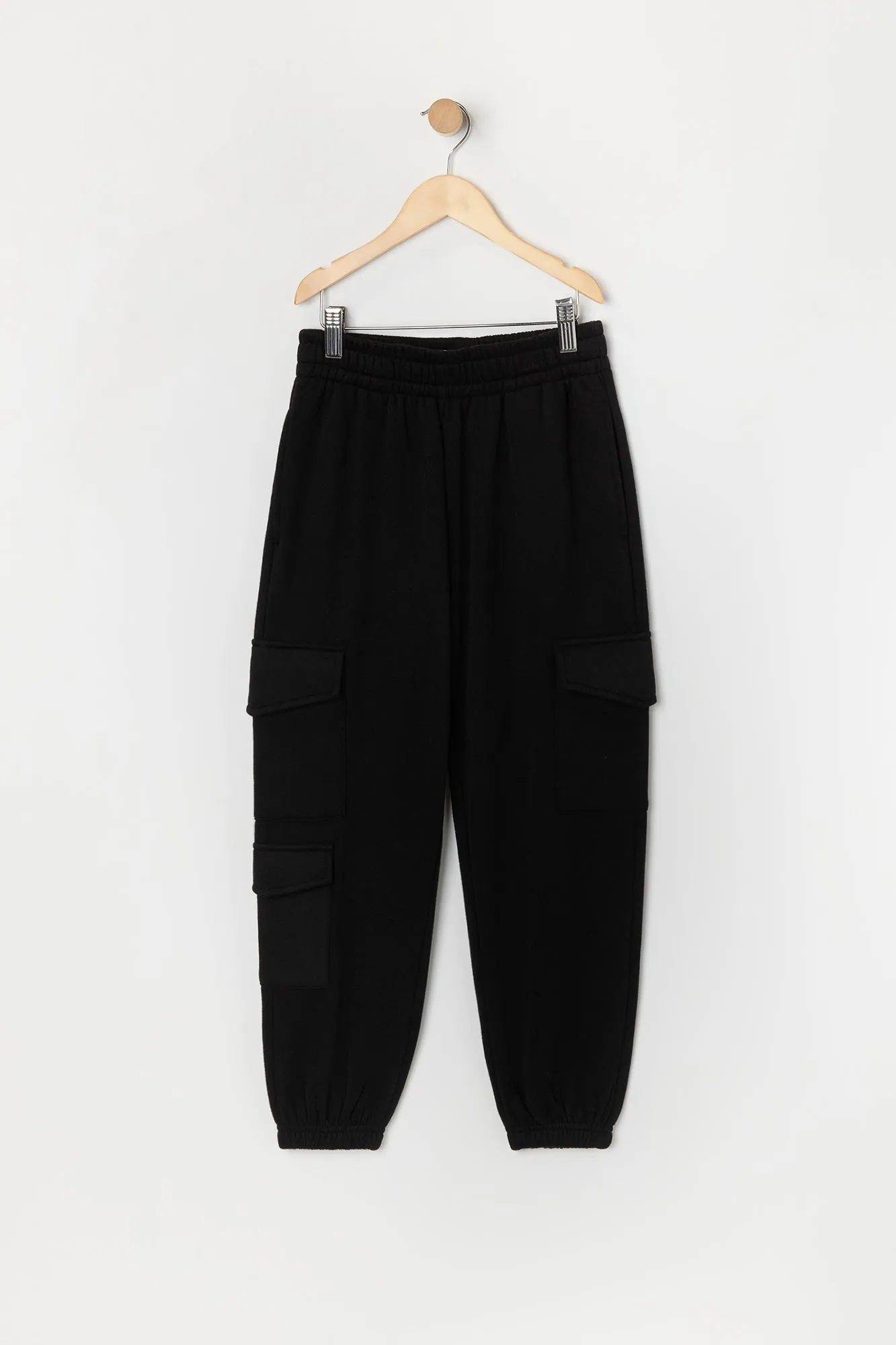 Girls Fleece Multi Pocket Cargo Jogger sold by Urban Planet product image thumbnail 5