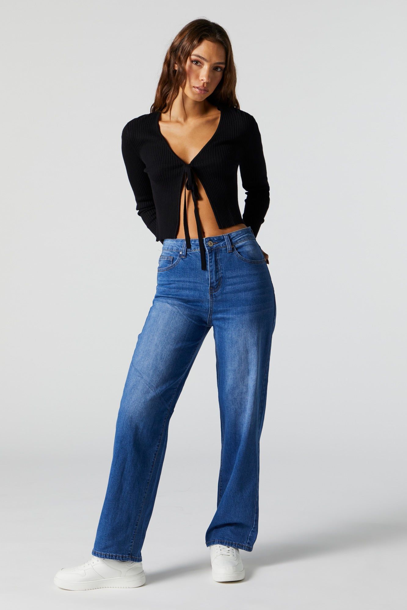 Medium Wash Wide Leg Jean sold by Urban Planet