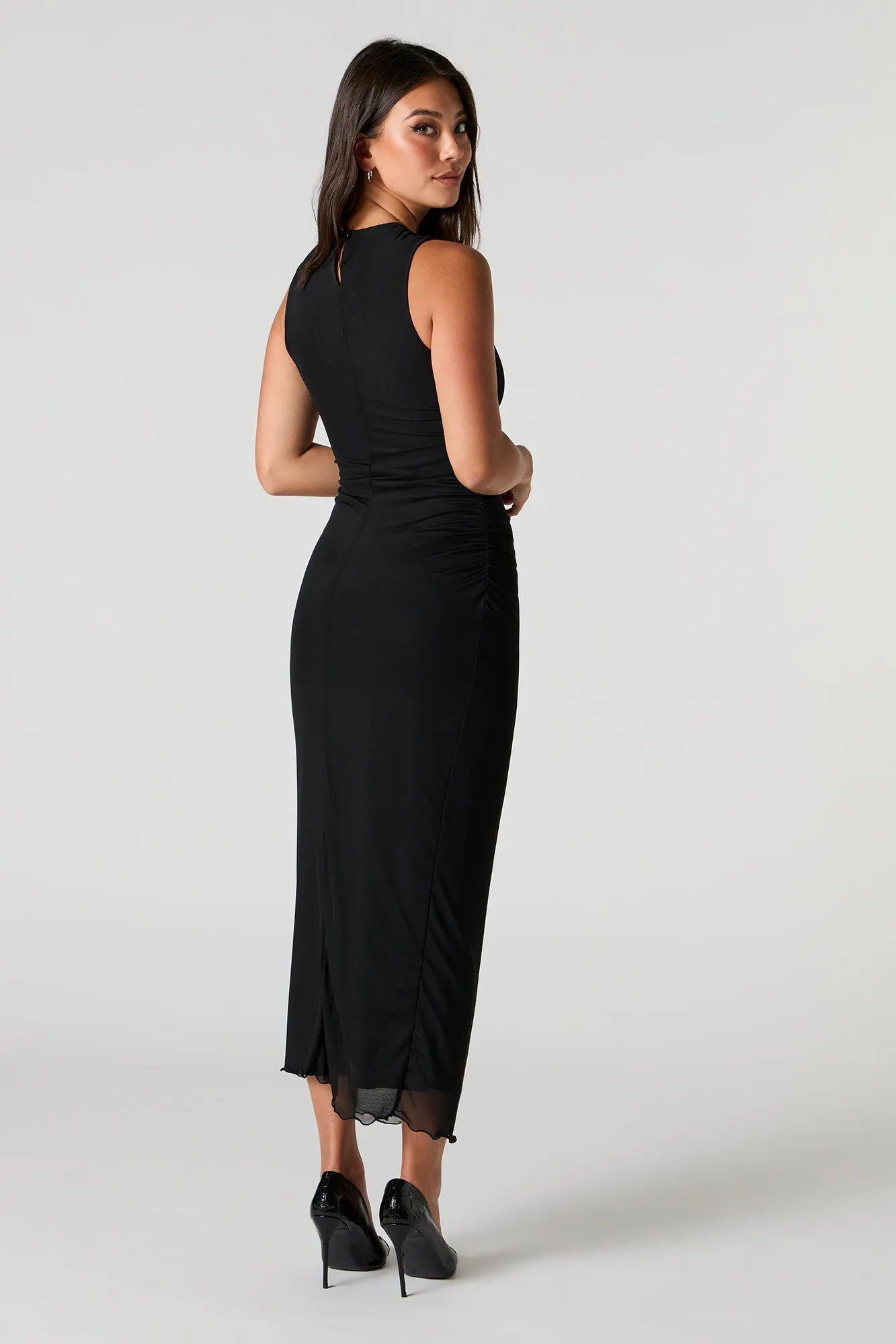 Mesh Sleeveless Bodycon Midi Dress sold by Urban Planet product image thumbnail 3