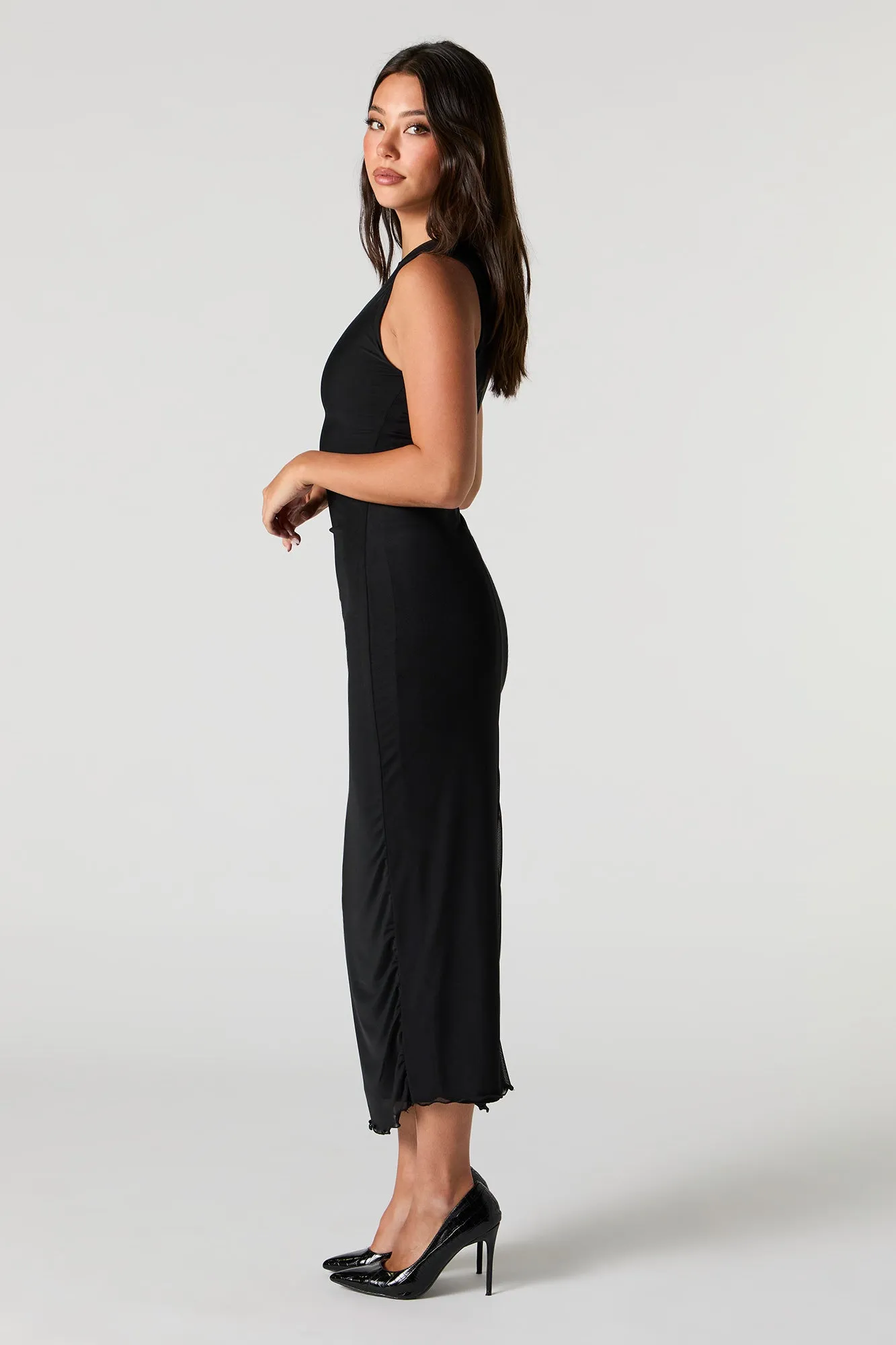 Mesh Sleeveless Bodycon Midi Dress sold by Urban Planet product image thumbnail 2