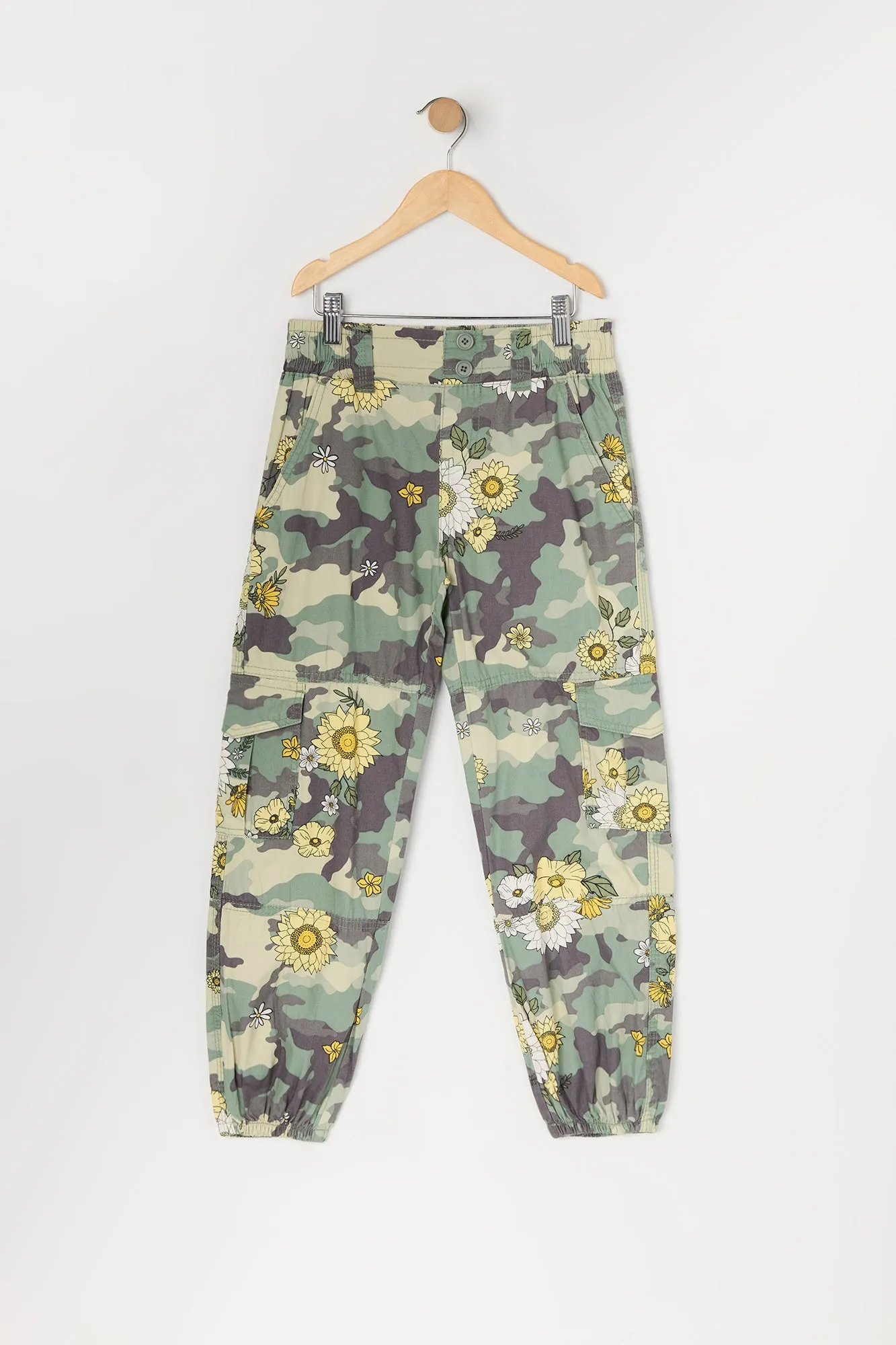 Jogger cargo fleuri avec motif camouflage pour fille sold by Urban Planet