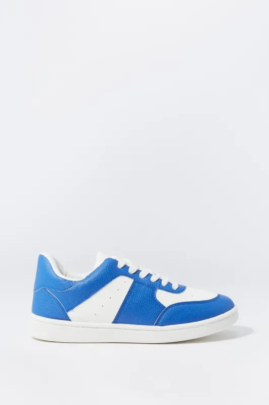 Girls Blue and White Original Lace-Up Sneaker sold by Urban Planet