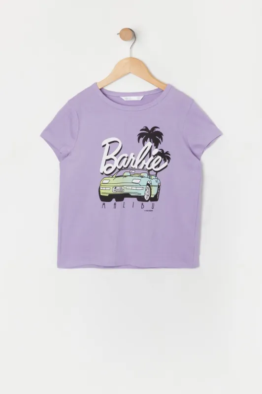 Barbie™ Girls Purple Malibu Graphic T-Shirt sold by Urban Planet