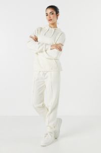 Pantalon de jogging en molleton uni avec surpiqûres avant sold by Urban Planet