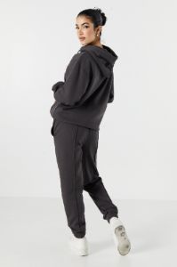 Pantalon de jogging en molleton uni avec surpiqûres avant sold by Urban Planet