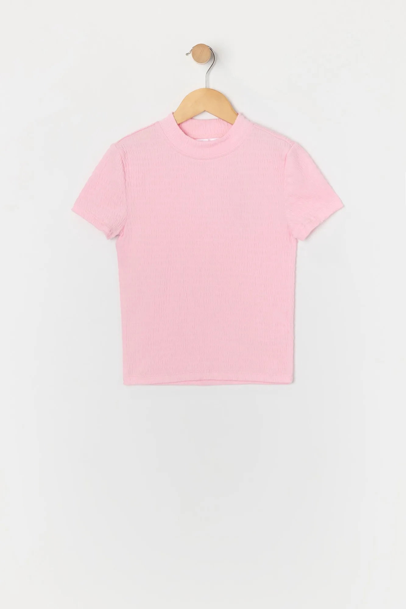 T-shirt froissé à col cheminée pour fille sold by Urban Planet product image thumbnail 3