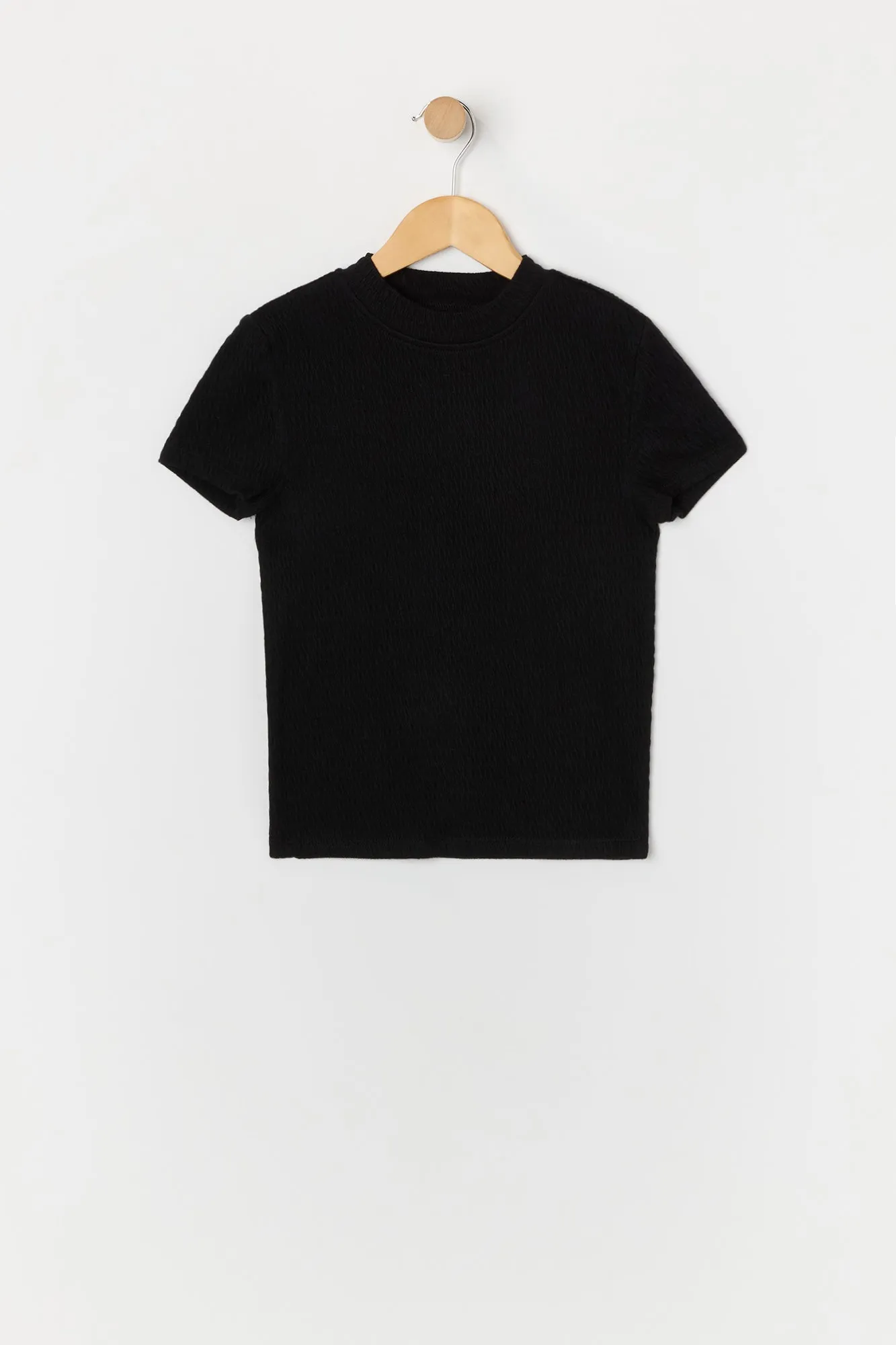 T-shirt froissé à col cheminée pour fille sold by Urban Planet product image thumbnail 5