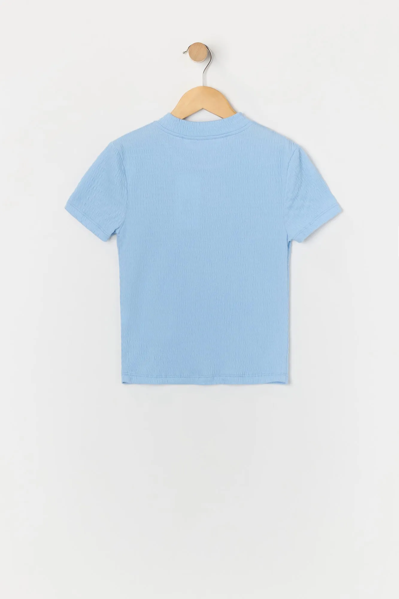 T-shirt froissé à col cheminée pour fille sold by Urban Planet product image thumbnail 2