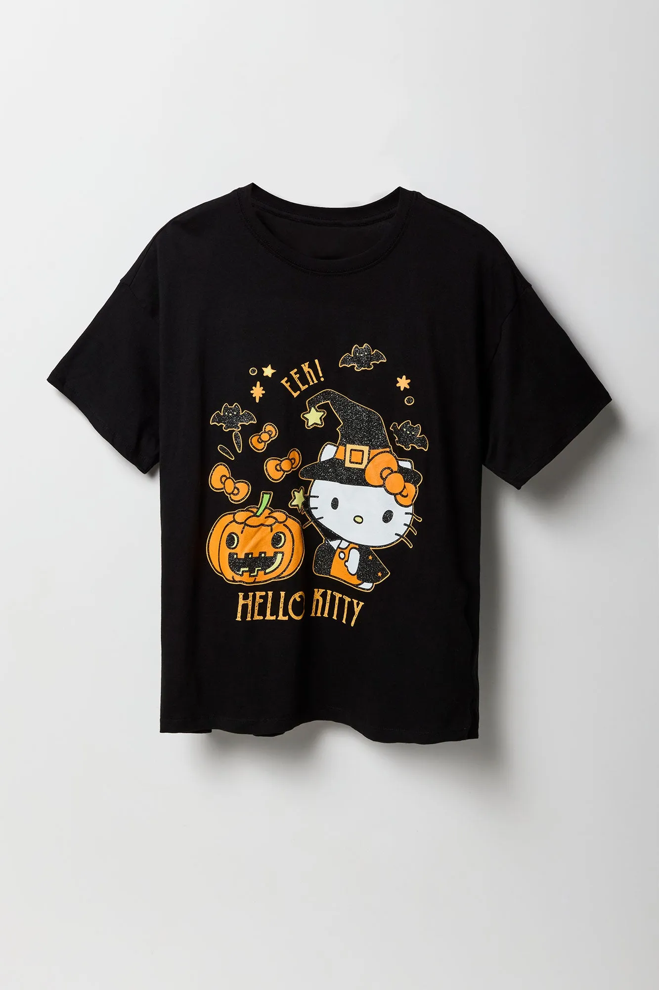 Hello Kitty Halloween Graphic Boyfriend T-Shirt sold by Urban Planet product image thumbnail 4