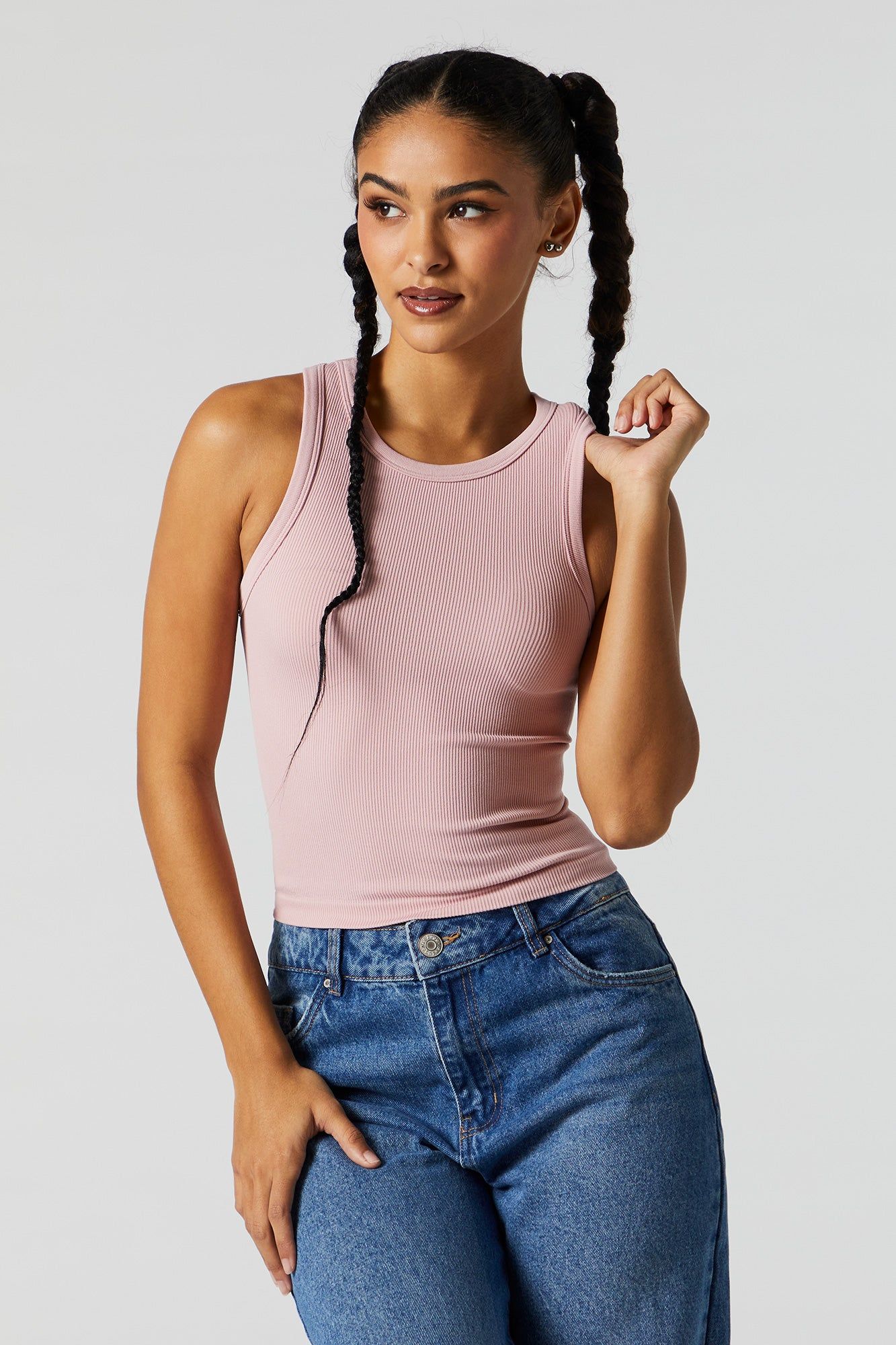 Seamless Ribbed Tank sold by Urban Planet