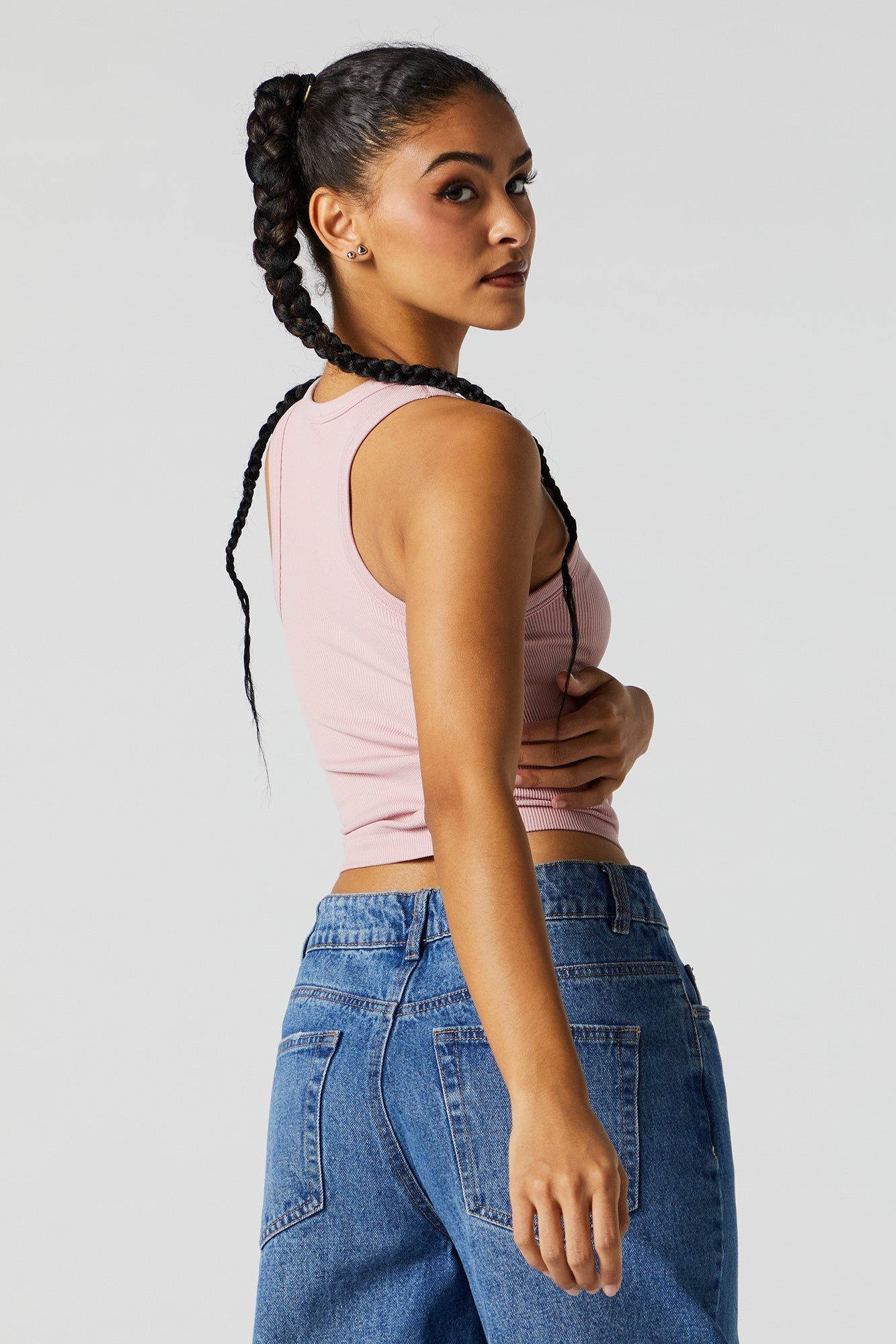 Seamless Ribbed Tank sold by Urban Planet product image thumbnail 2