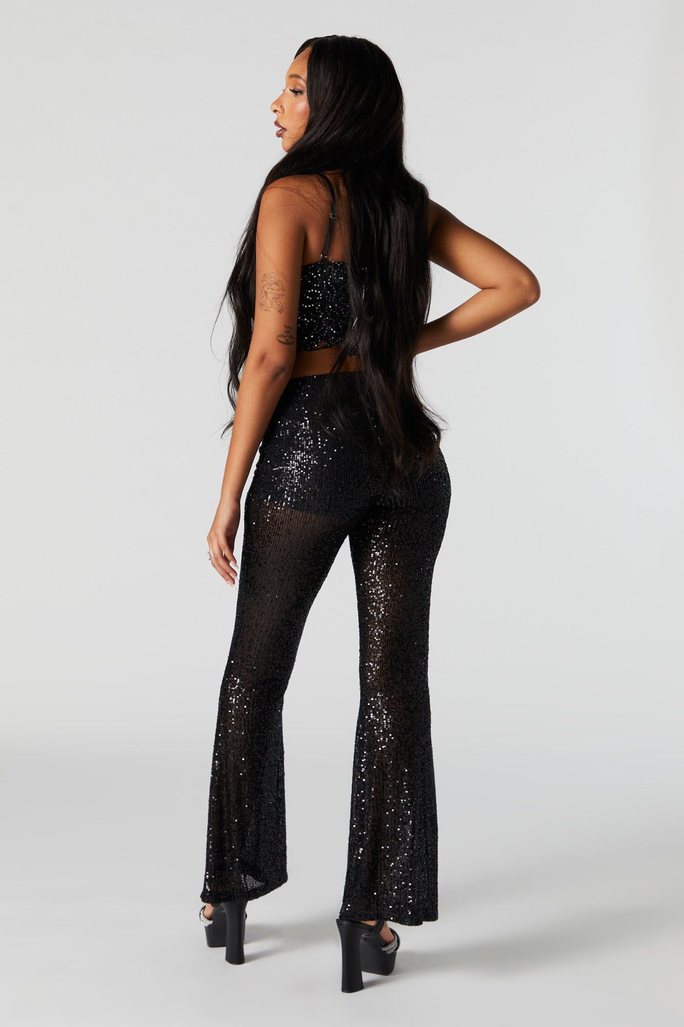 Sequin Flare Pant sold by Urban Planet product image thumbnail 3