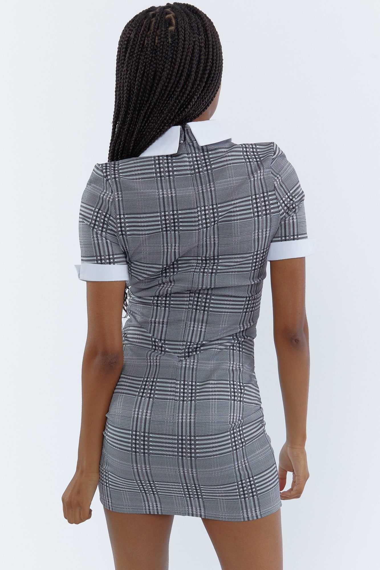 Plaid Collared Mini Dress sold by Urban Planet product image thumbnail 2
