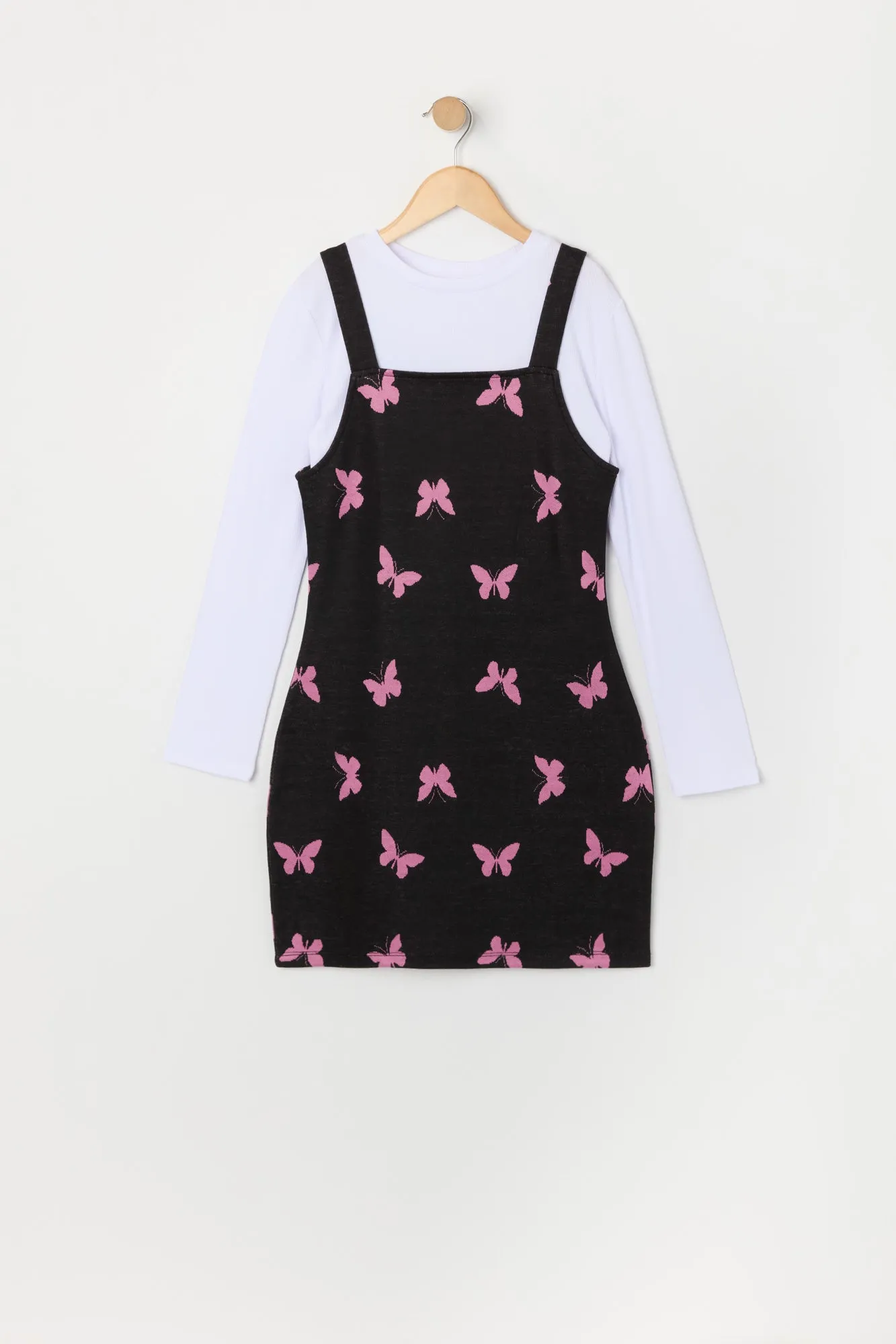 Ensemble avec robe et haut à manches longues en tricot pour fille sold by Urban Planet