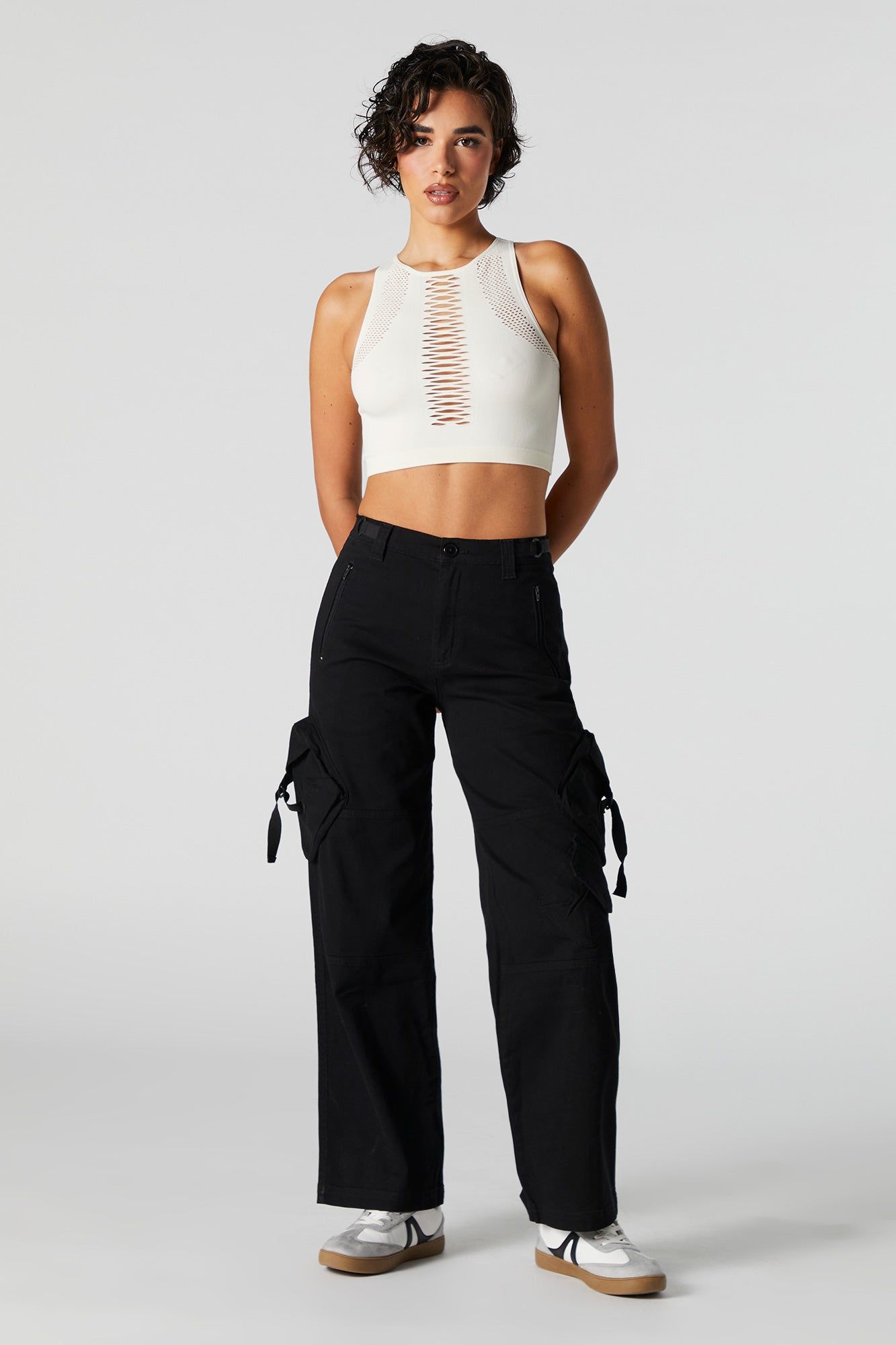 Pantalon cargo avec poches cavalière sold by Urban Planet product image thumbnail 4