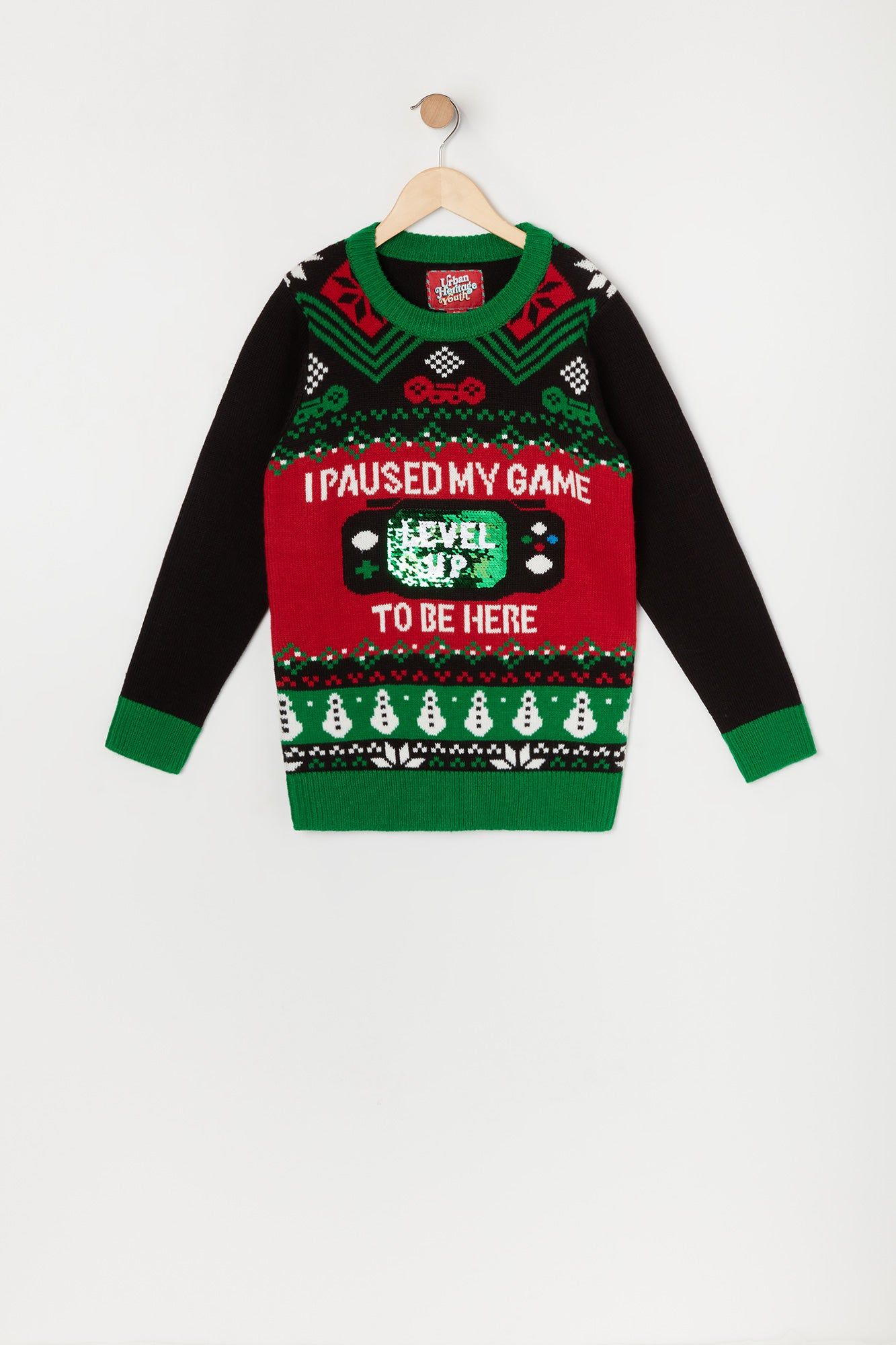 Chandail Hideux Noël Gamer pour garçon sold by Urban Planet product image thumbnail 3