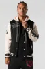 B Embroidered Fleece Varsity Jacket sold by Urban Planet