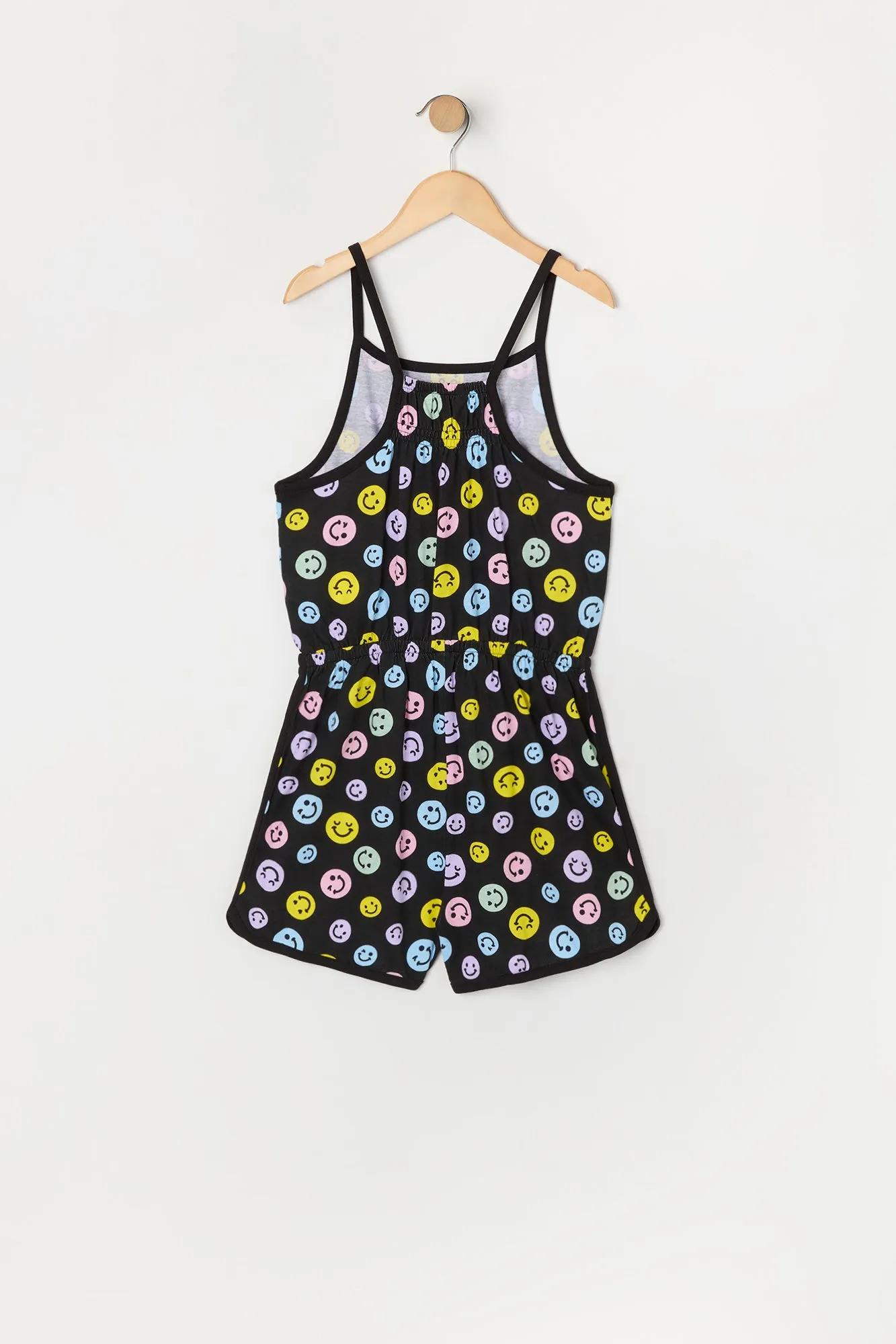 Girls Smiley Print Dolphin Hem Romper sold by Urban Planet product image thumbnail 2