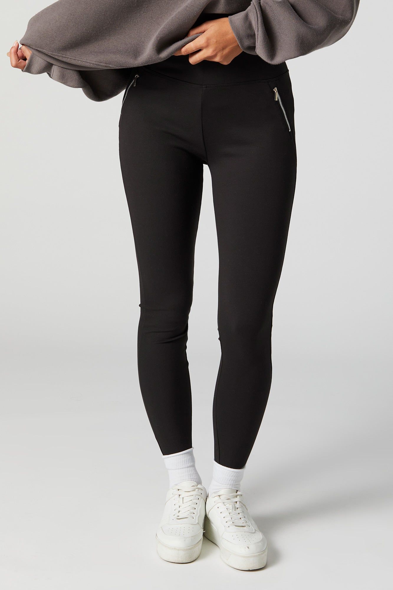 Solid Zip Pocket Legging sold by Urban Planet product image thumbnail 2